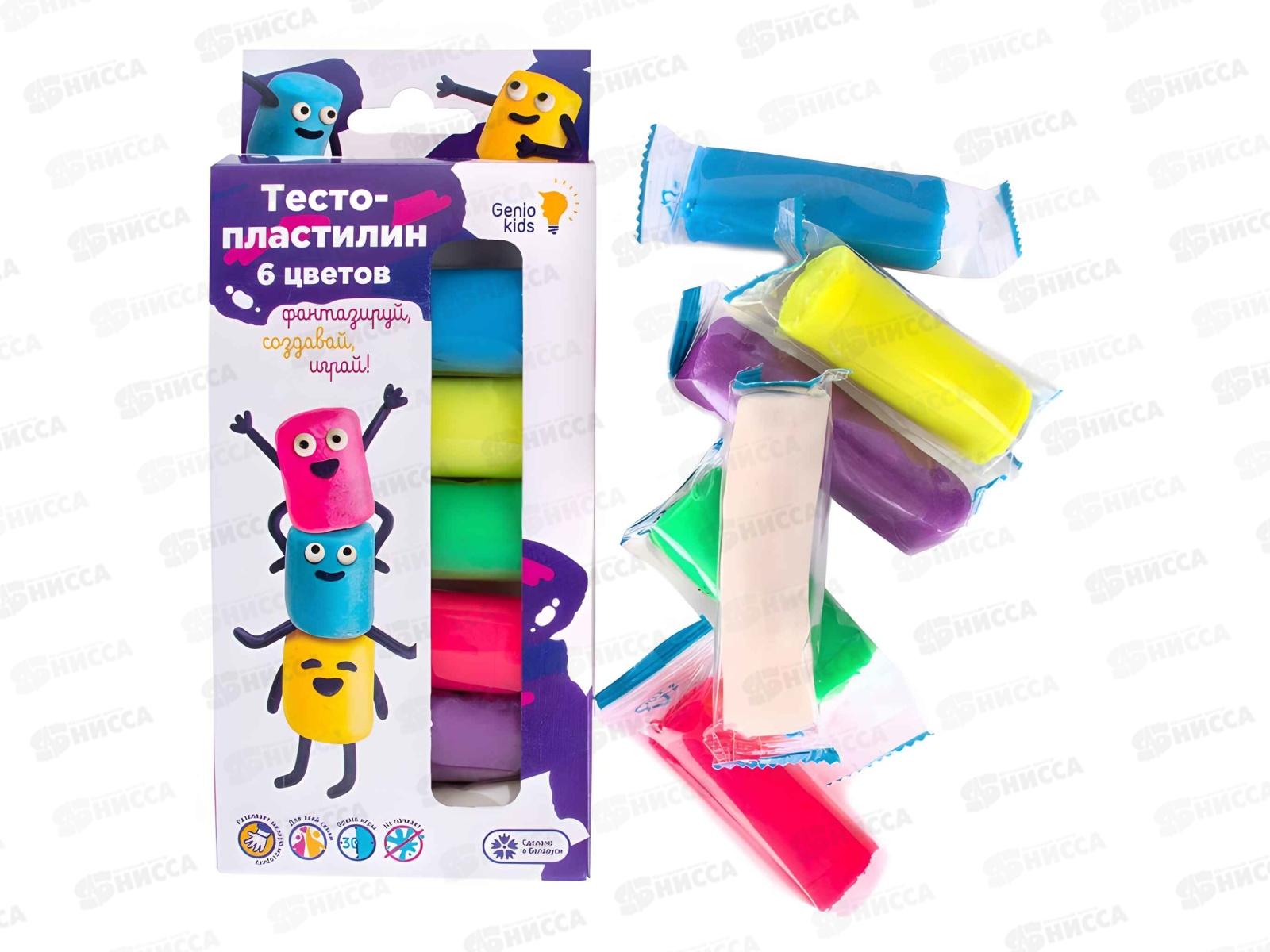 Набор для детской лепки &quotТесто-пластилин&quot 6 цветов, TA1090