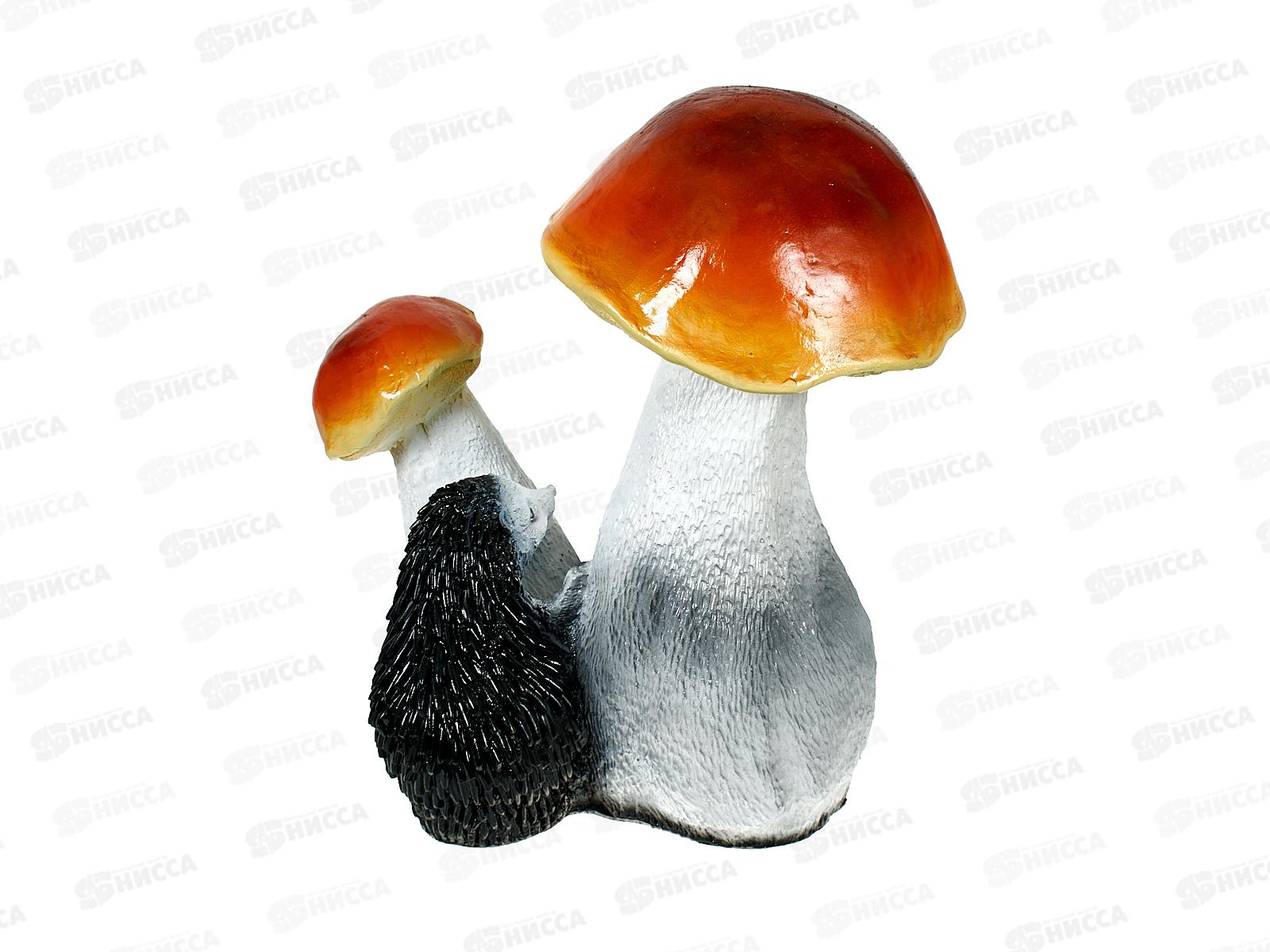 Фигура садовая из гипса &quotЁжики с подосиновиками&quot (470*450мм) арт.439