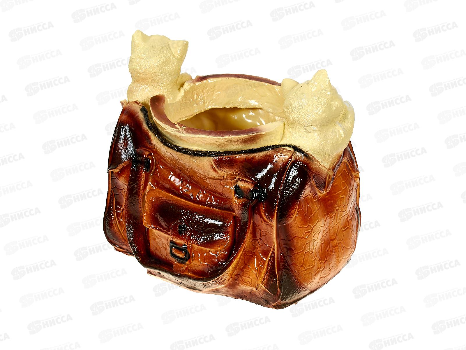 Кашпо &quotДва котенка в сумке&quot (220*250мм) арт.113