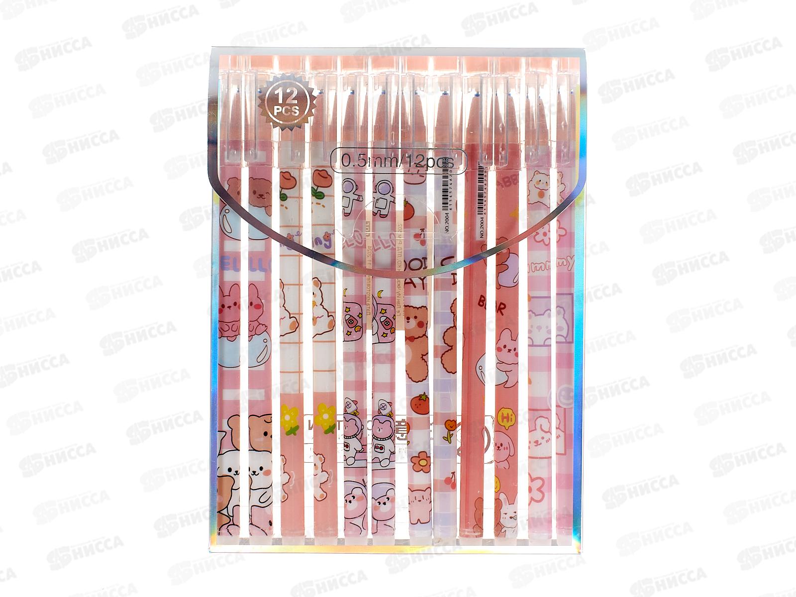 Ручка пишет-стирает BASIR Bear синяя, гель, 2004 *12/144/576