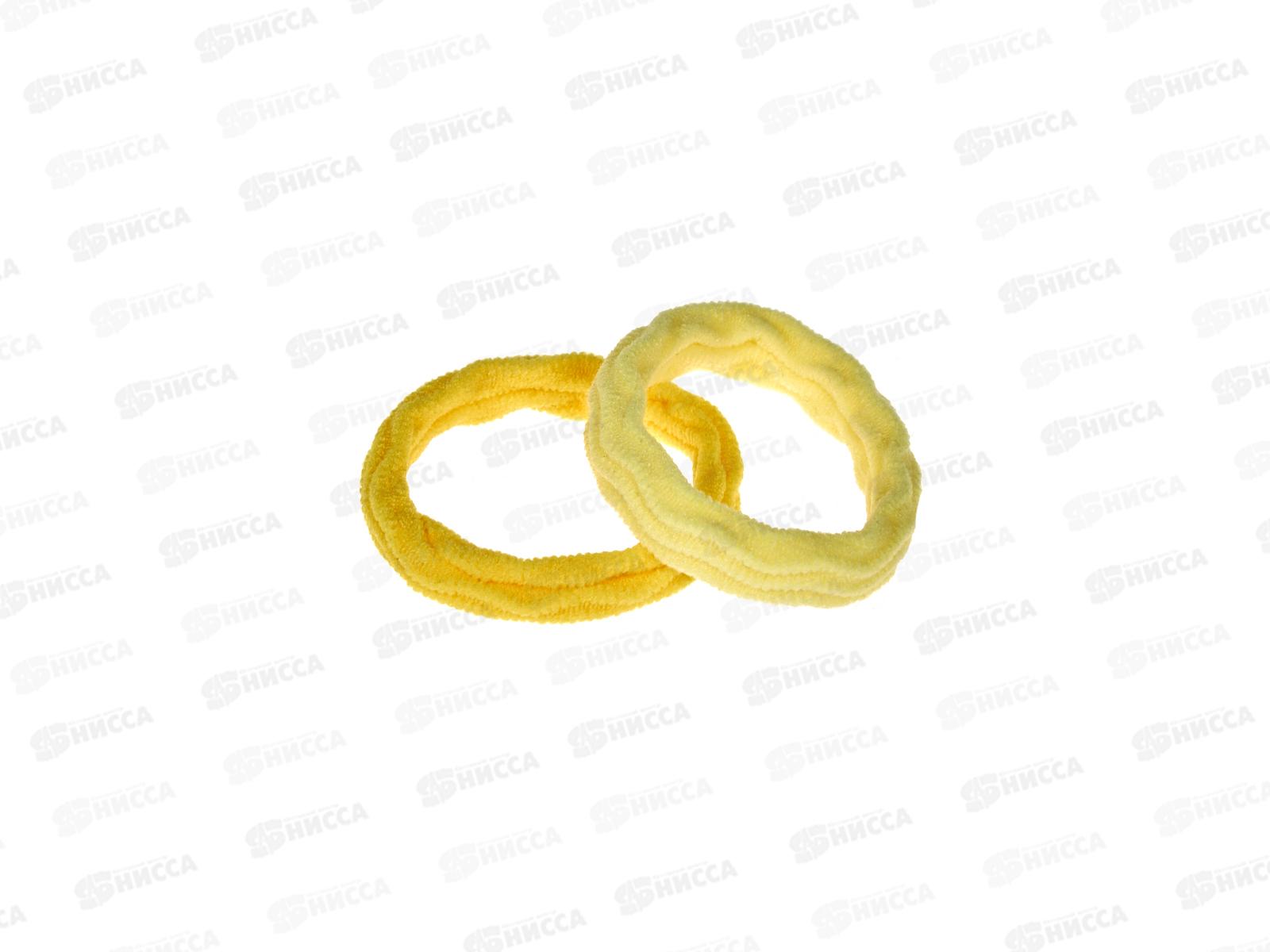 Резинка д/волос 40мм. желтая №7665 (уп 20шт)