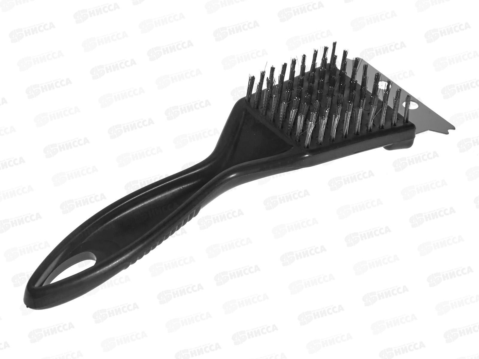 Щетка для чистки гриля 20см со скребком 666006 *144