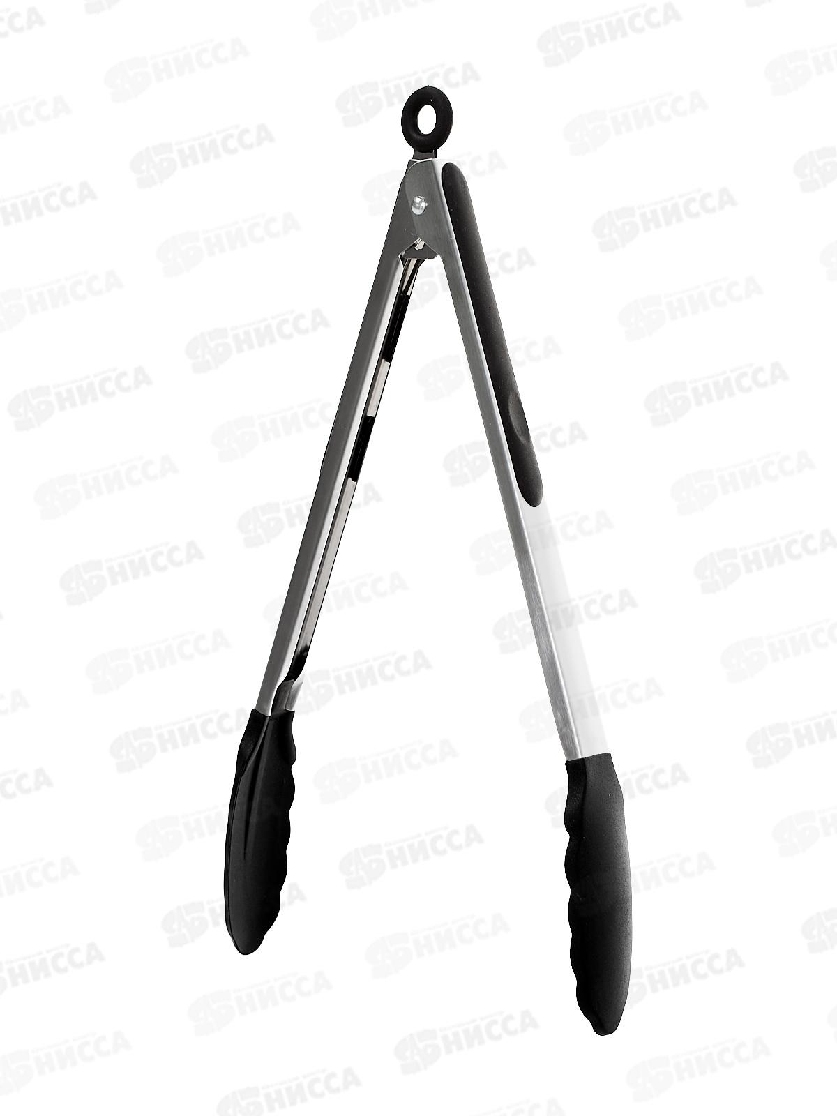 Щипцы кухонные силикон нерж сталь 30см 12511 *24