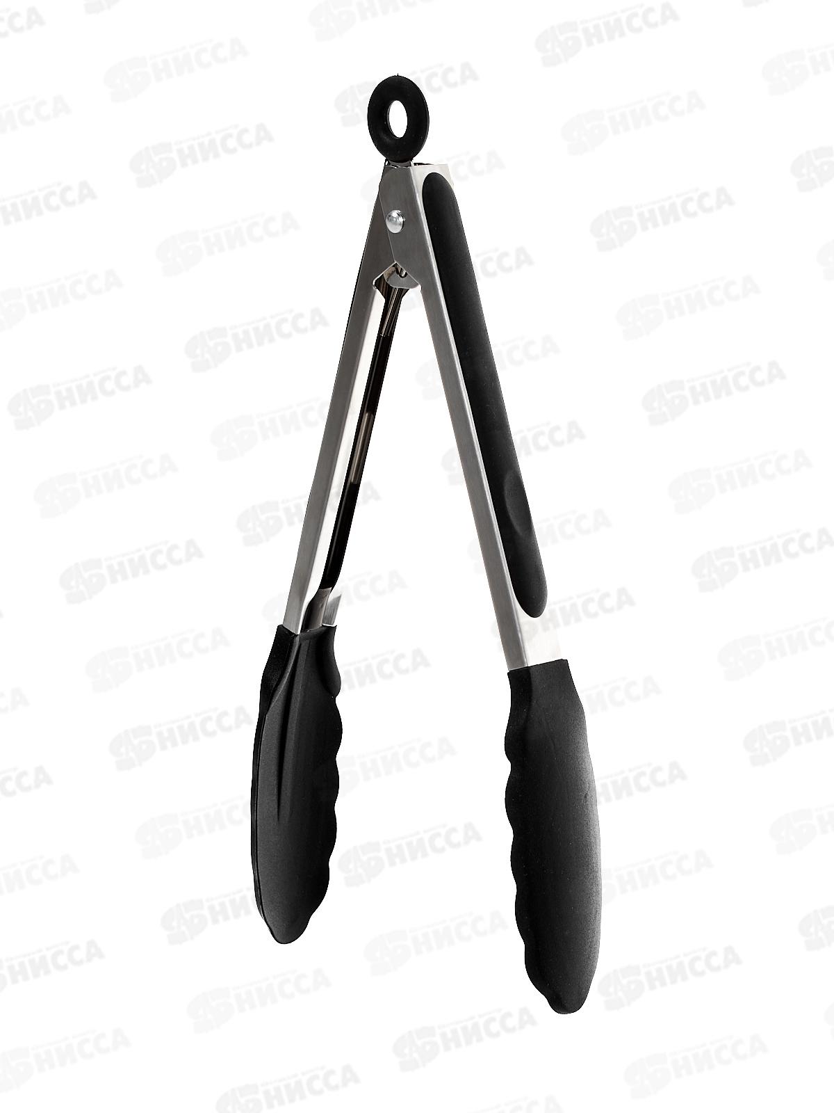 Щипцы кухонные силикон нерж сталь 30см 12512 *24
