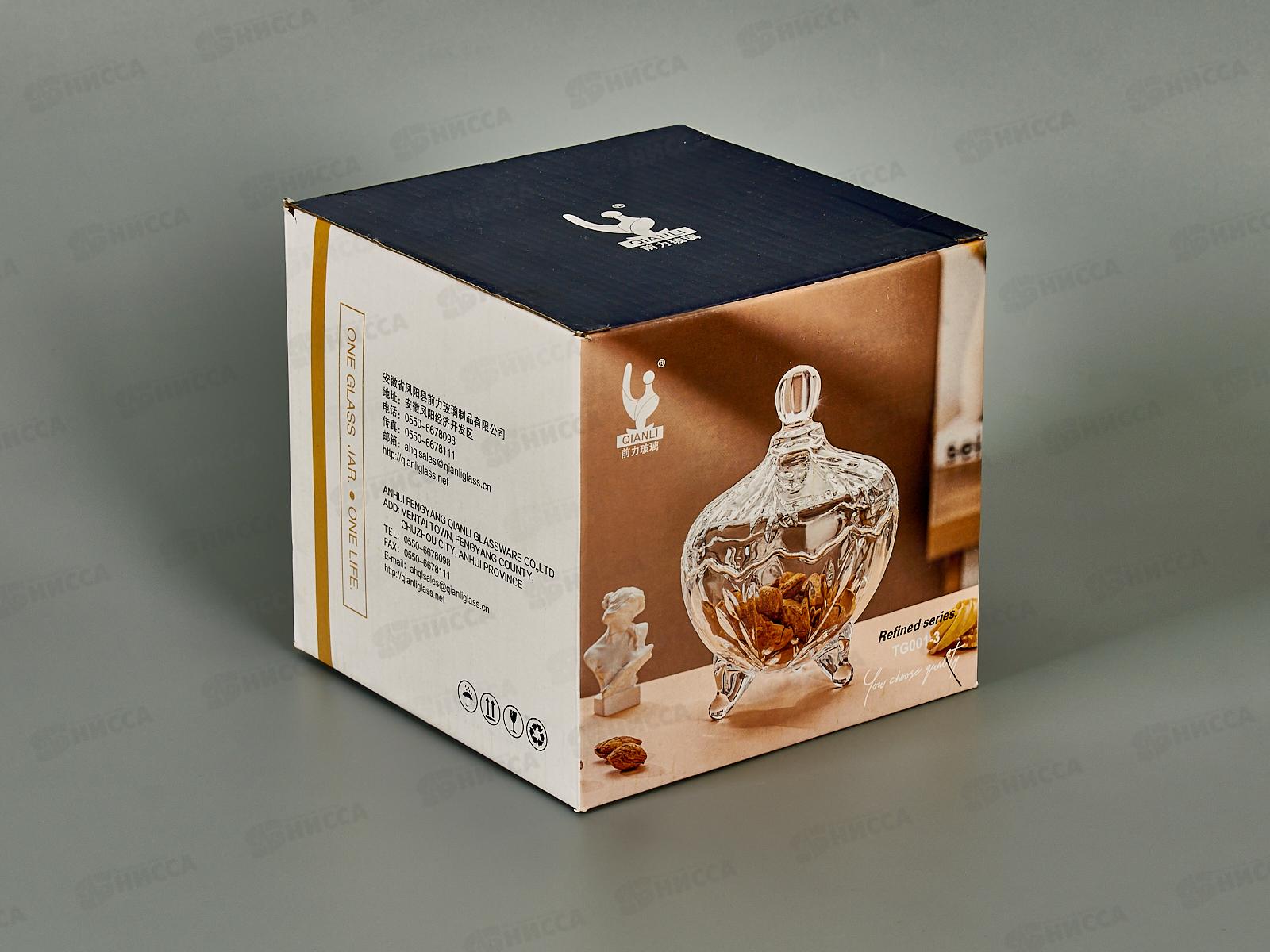 Ваза с крышкой 780гр 202415 *48