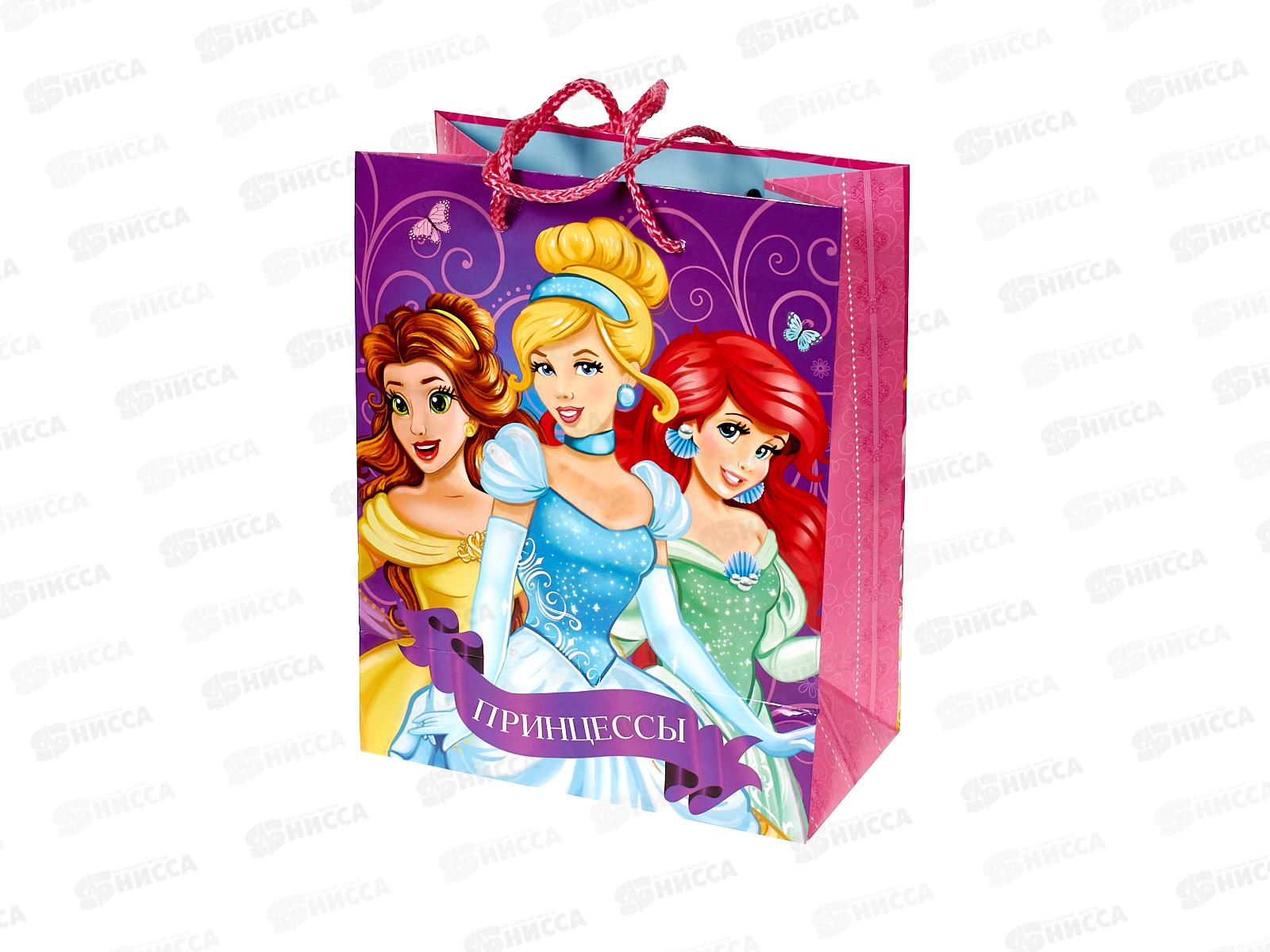 Пакет подарочный 18х22,7х10см m Глянцевый Принцесса, PM-89443-PD-CN *12