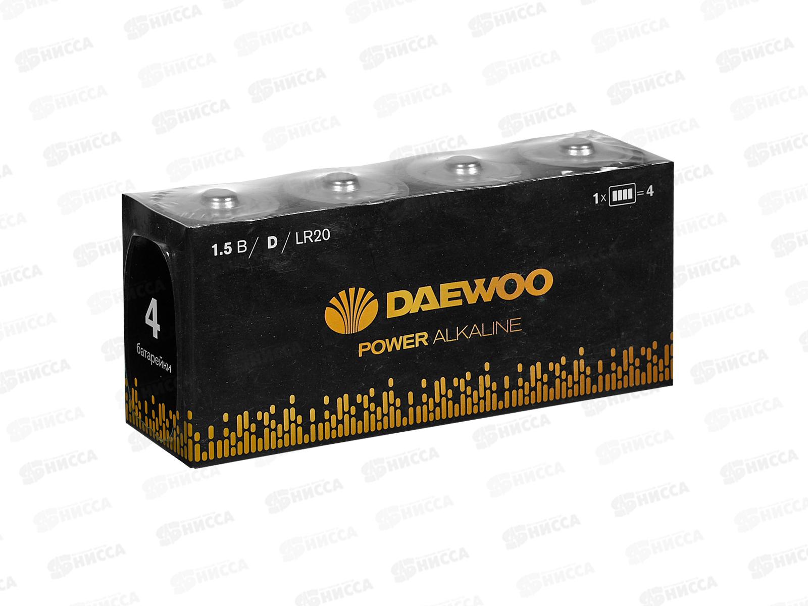 ДЭУ LR20 Power Alkaline, Pack-4  *4/12/96
