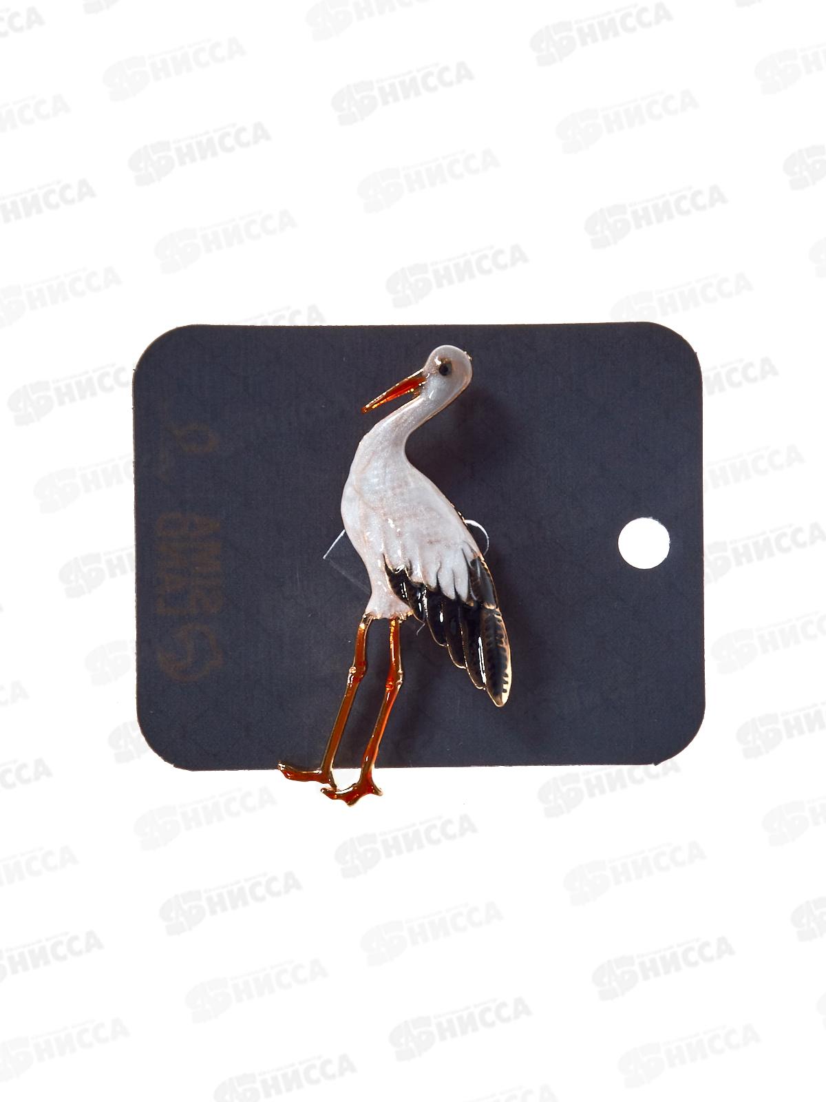 Брошь  &quotАист&quot цветная 7423992