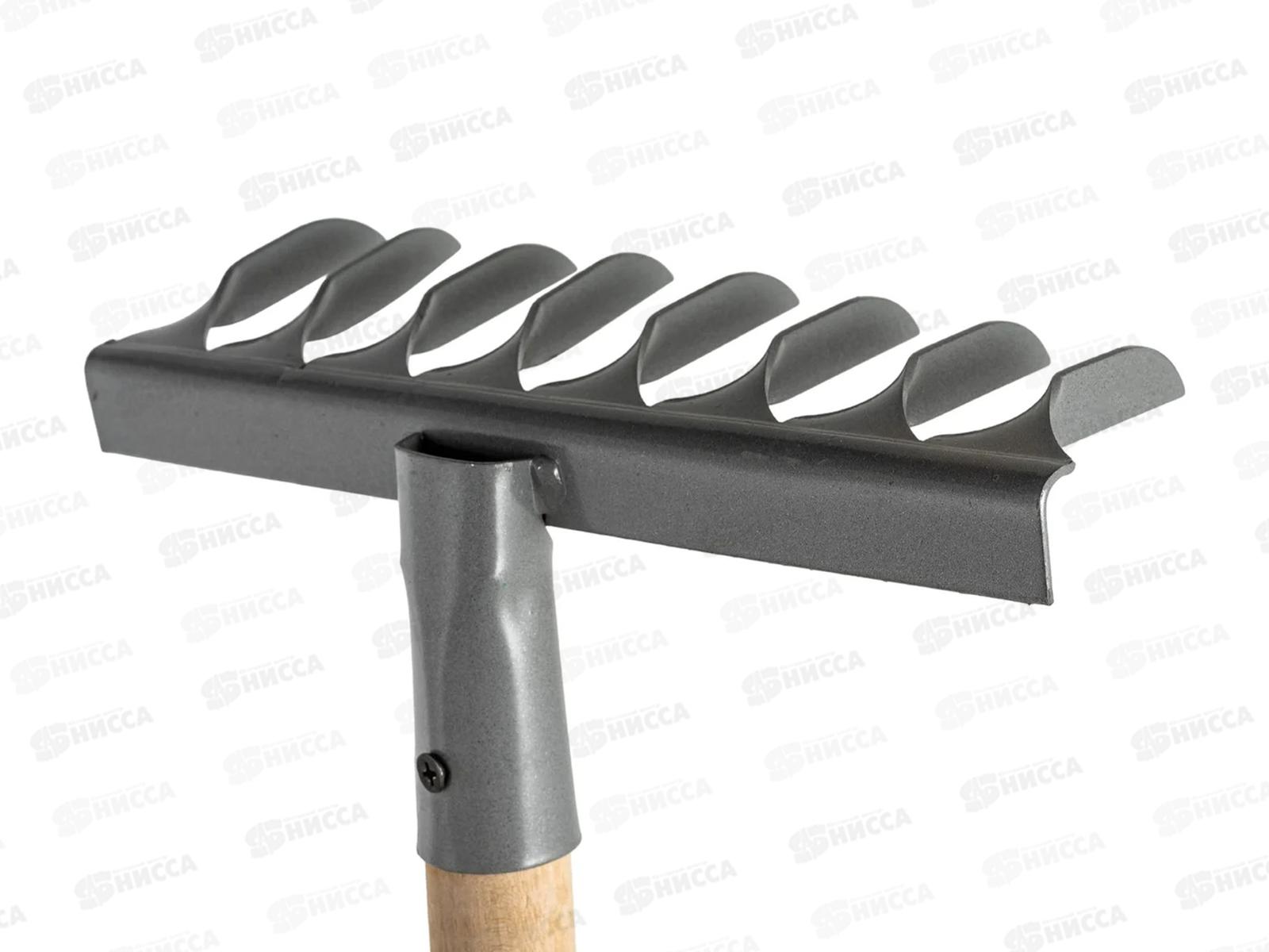 Грабли витые 8-ми зуб порошок с черенком