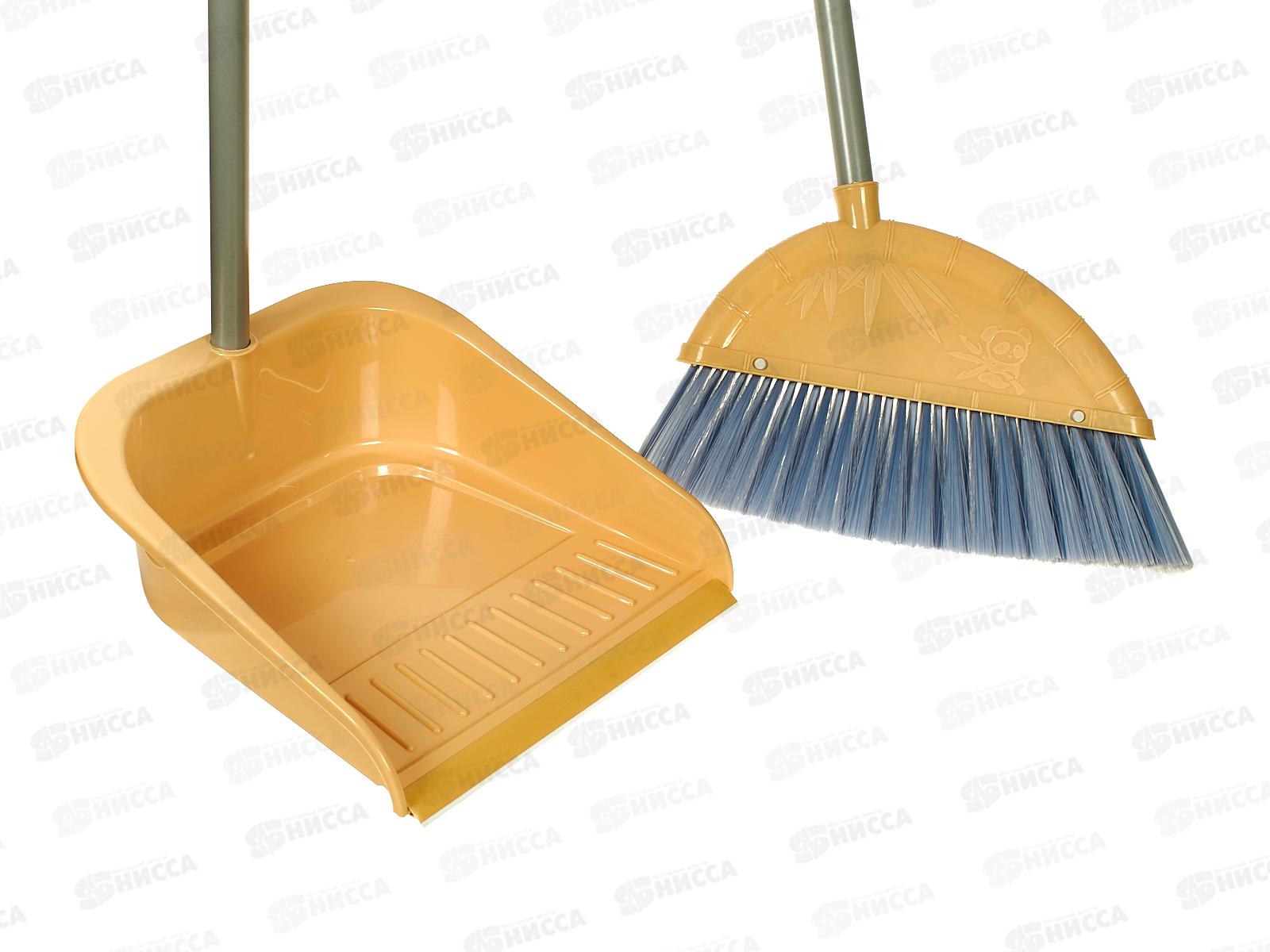 Набор щетка+совок HP-DP07 Happy Panda 82см  пластик