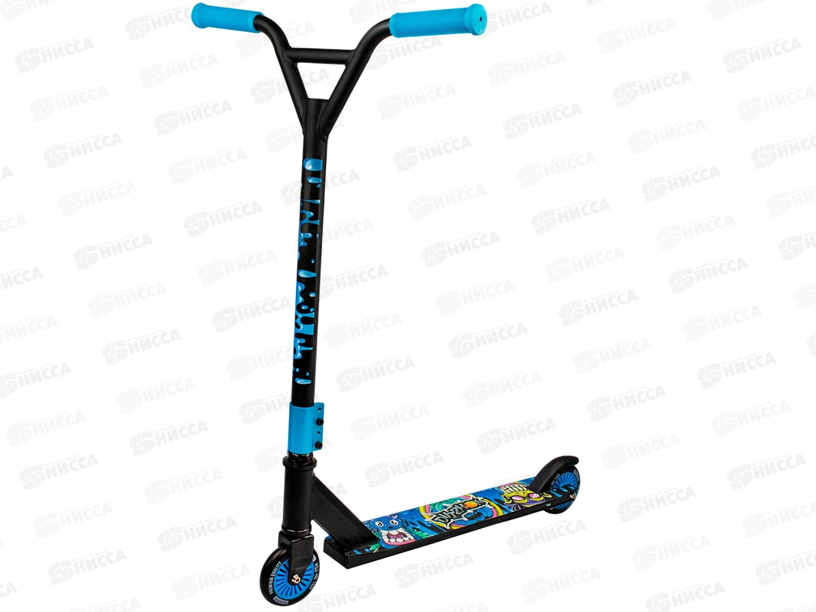 Самокат трюковой Dvizhok 2-х колесный синий GT-300В АВЕС-9 колеса 100мм 100кг SZ220822004-3