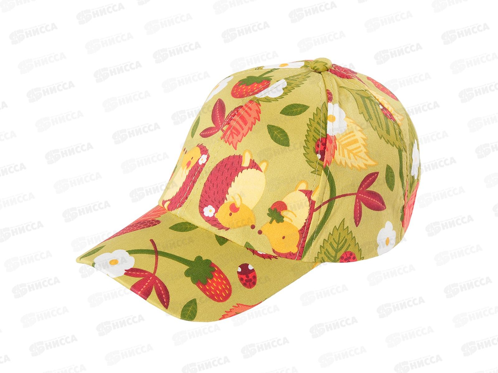 Бейсболка дет 6-кл 100% хлопок HК 22001 52-54, в асс