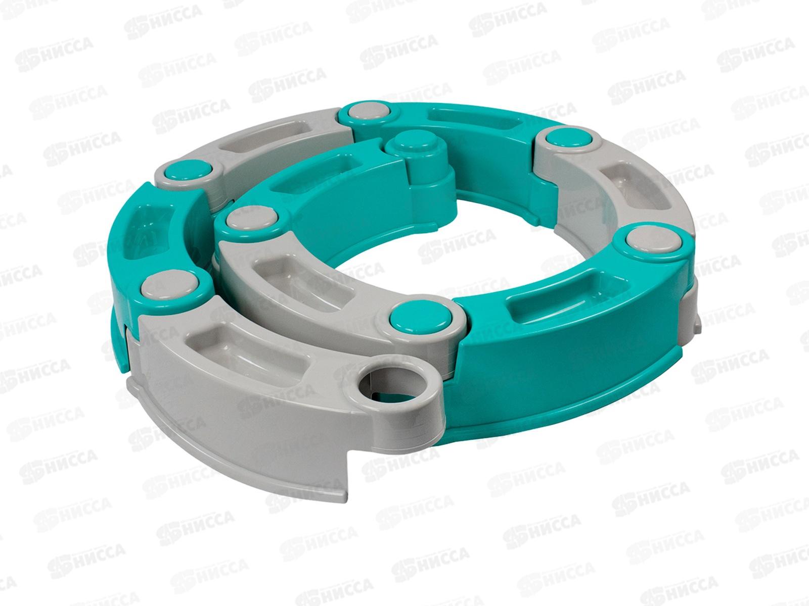 Песочница модульная Крокотам 8 сегментов бирюзовый и серый 8П431813