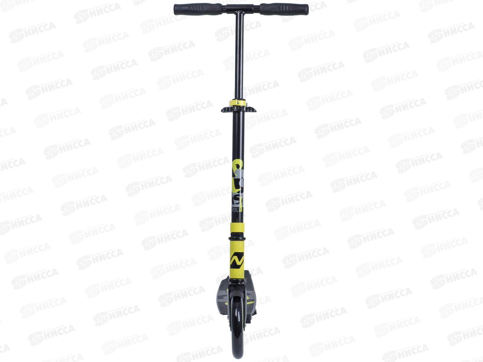 Самокат NOVATRACK POLIS PRO лимонный 180.POLIS.LM9