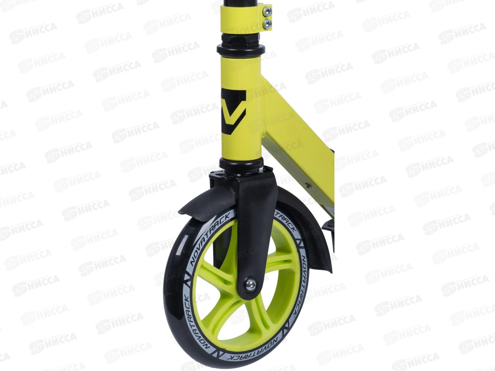 Самокат NOVATRACK POLIS PRO лимонный 180.POLIS.LM9