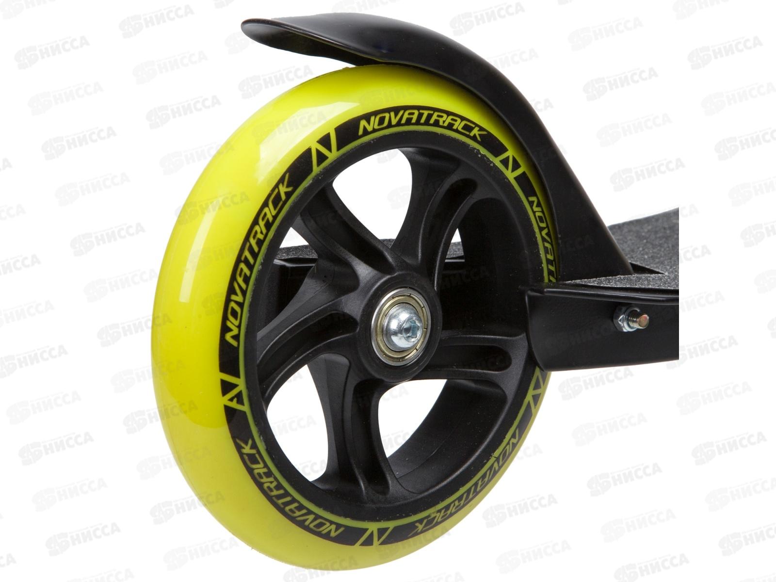 Самокат NOVATRACK POLIS PRO лимонный 180.POLIS.LM9