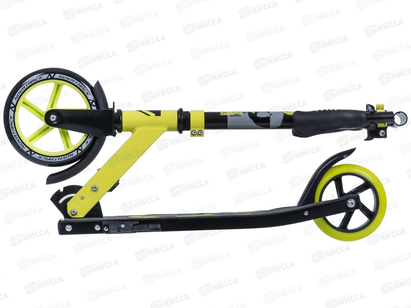 Самокат NOVATRACK POLIS PRO лимонный 180.POLIS.LM9