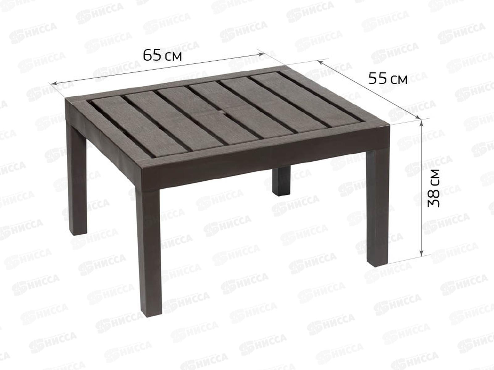 Стол &quotРЕЙКИ&quot коричневый ротанг М4003