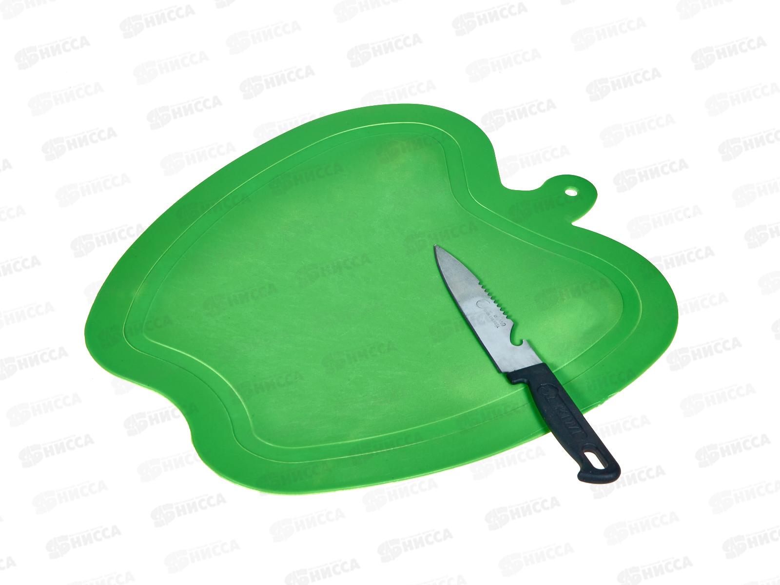 Набор 5358 Доска 30*27см + нож Зеленый