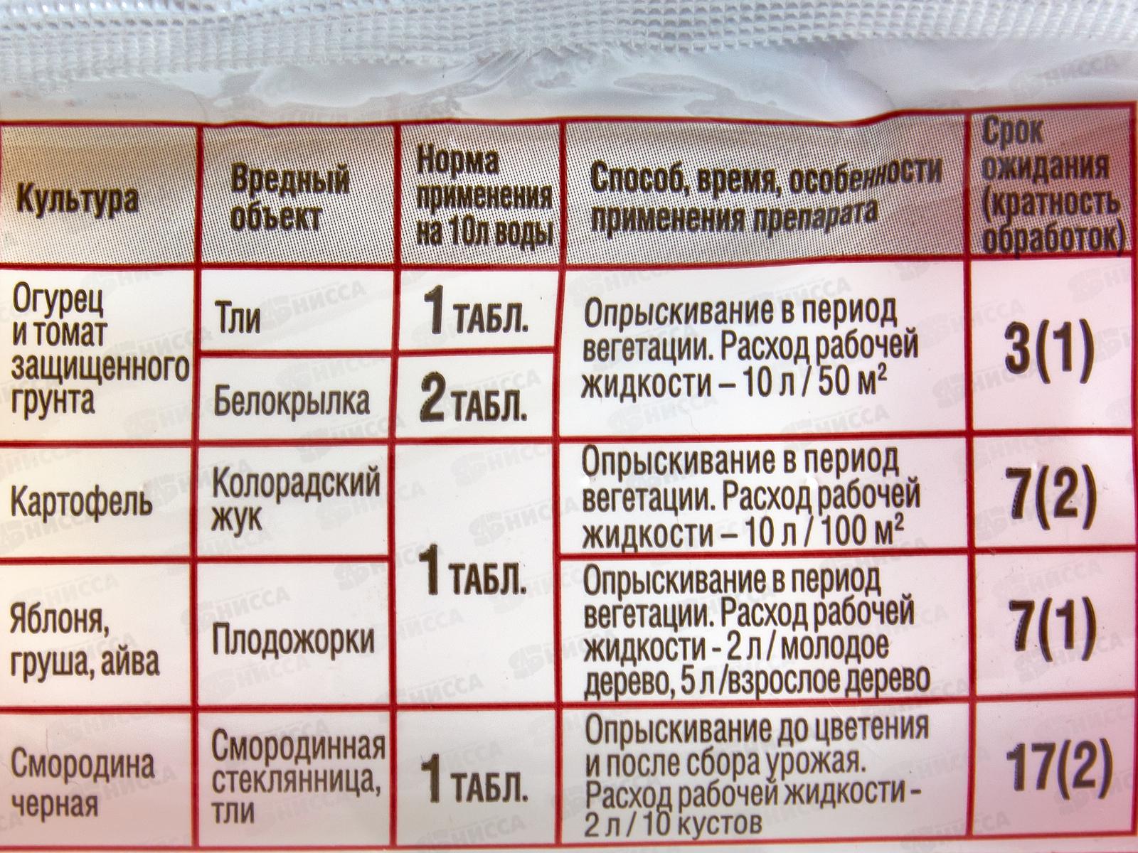 ИНТА-вир Инсектицид таблетка от комплекса вредителей 8г