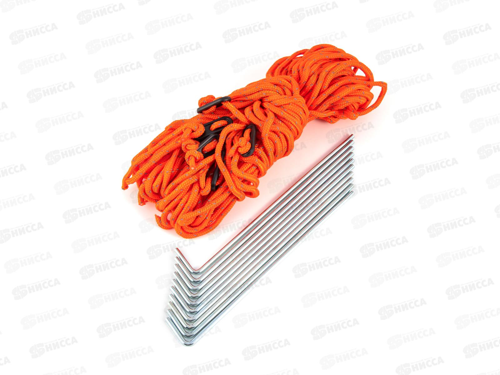 Тент туристический со стойками СЛЕДОПЫТ двухстор., 4х4м PF-AU-06