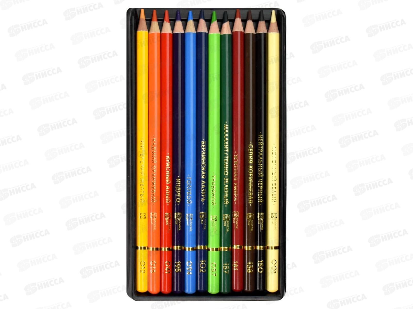 Карандаши 12цв ФЕН Классик, дерев.кругл. к/у, 64096 *24/240