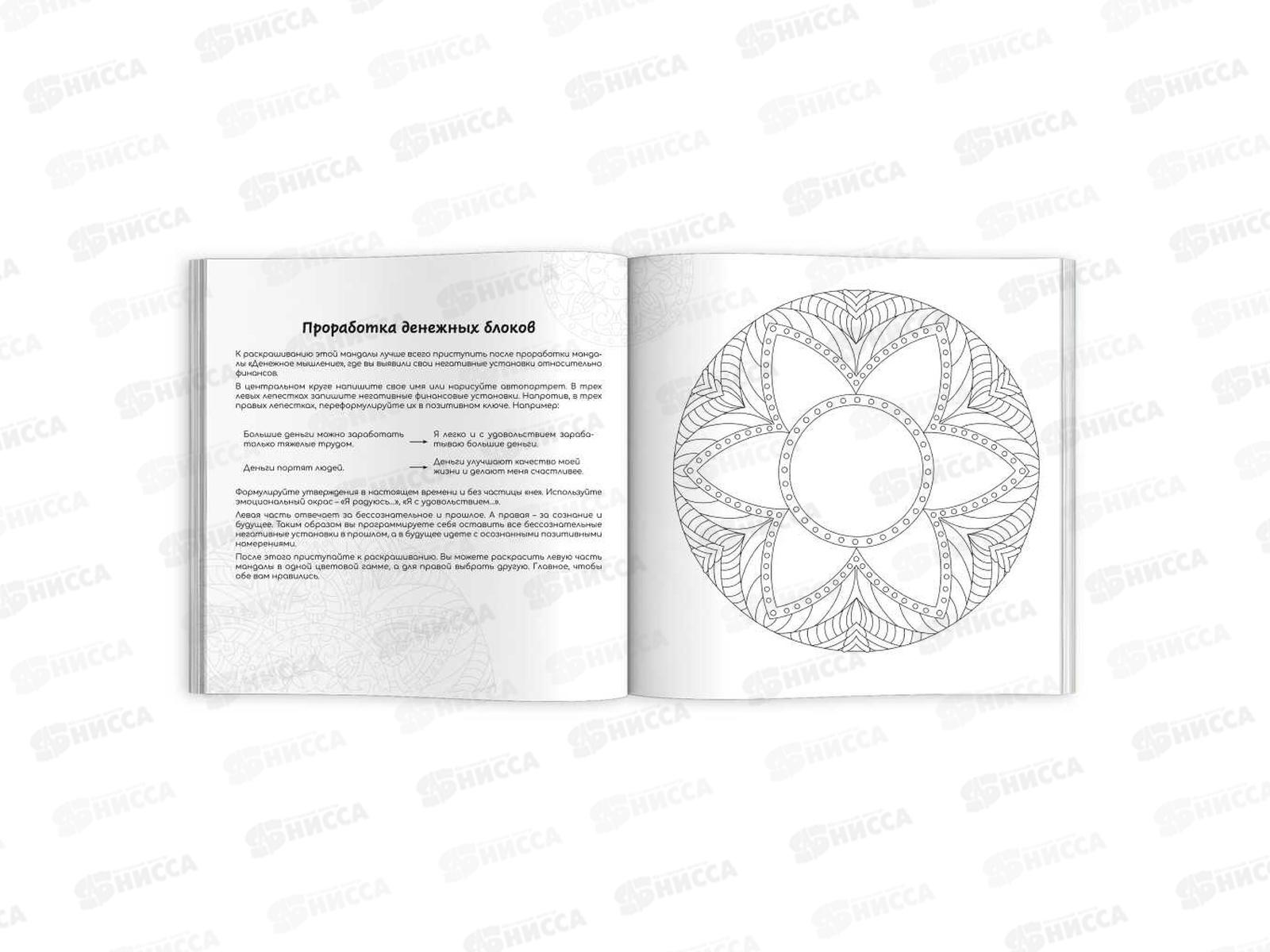 Раскраска серия мандалы ФЕН 16л. 215*215мм Деньги, 63619 *12