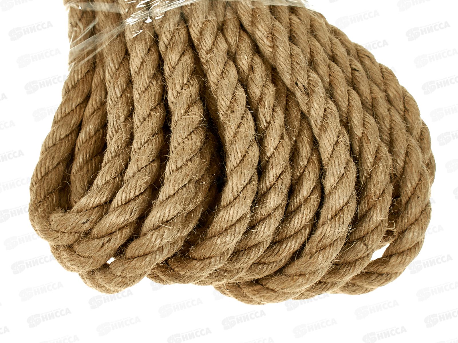 Веревка джутовая 10мм, 20 м Сибшнур*9