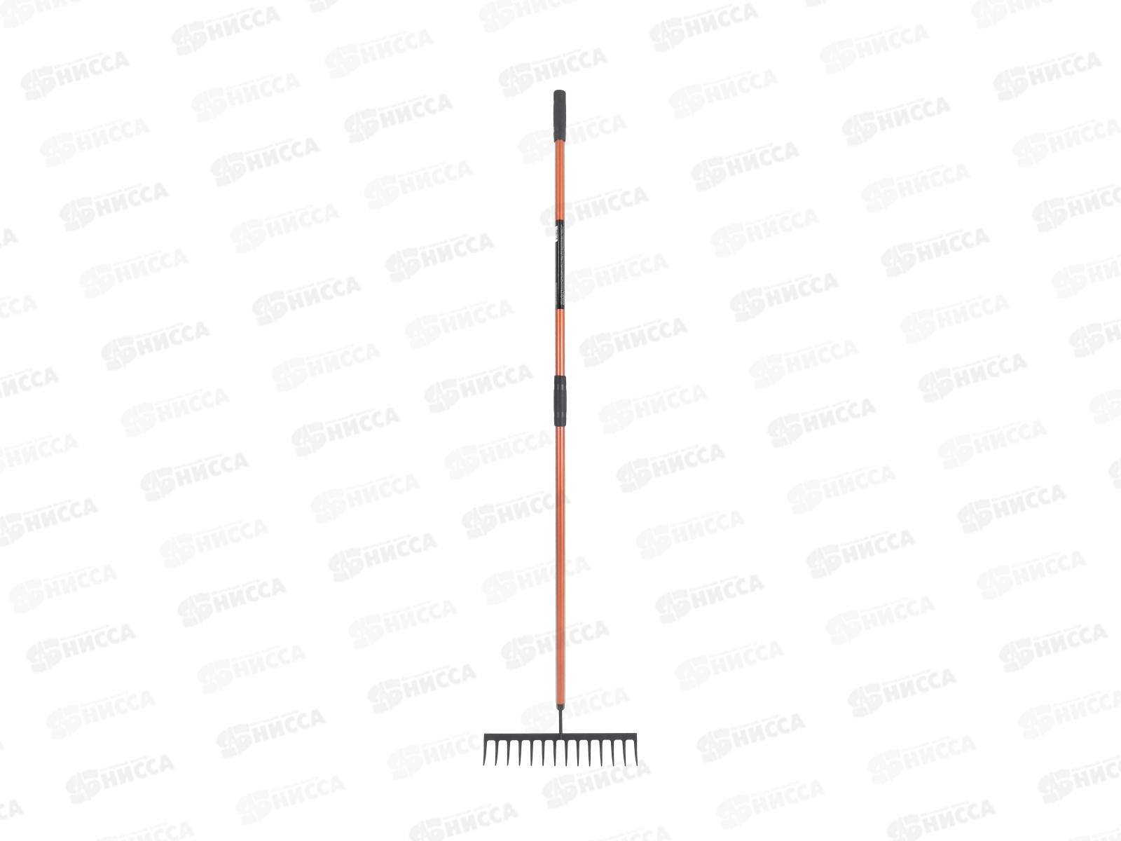 Грабли 14-зубые с дюралевым черенком легкие 0971 K.T.