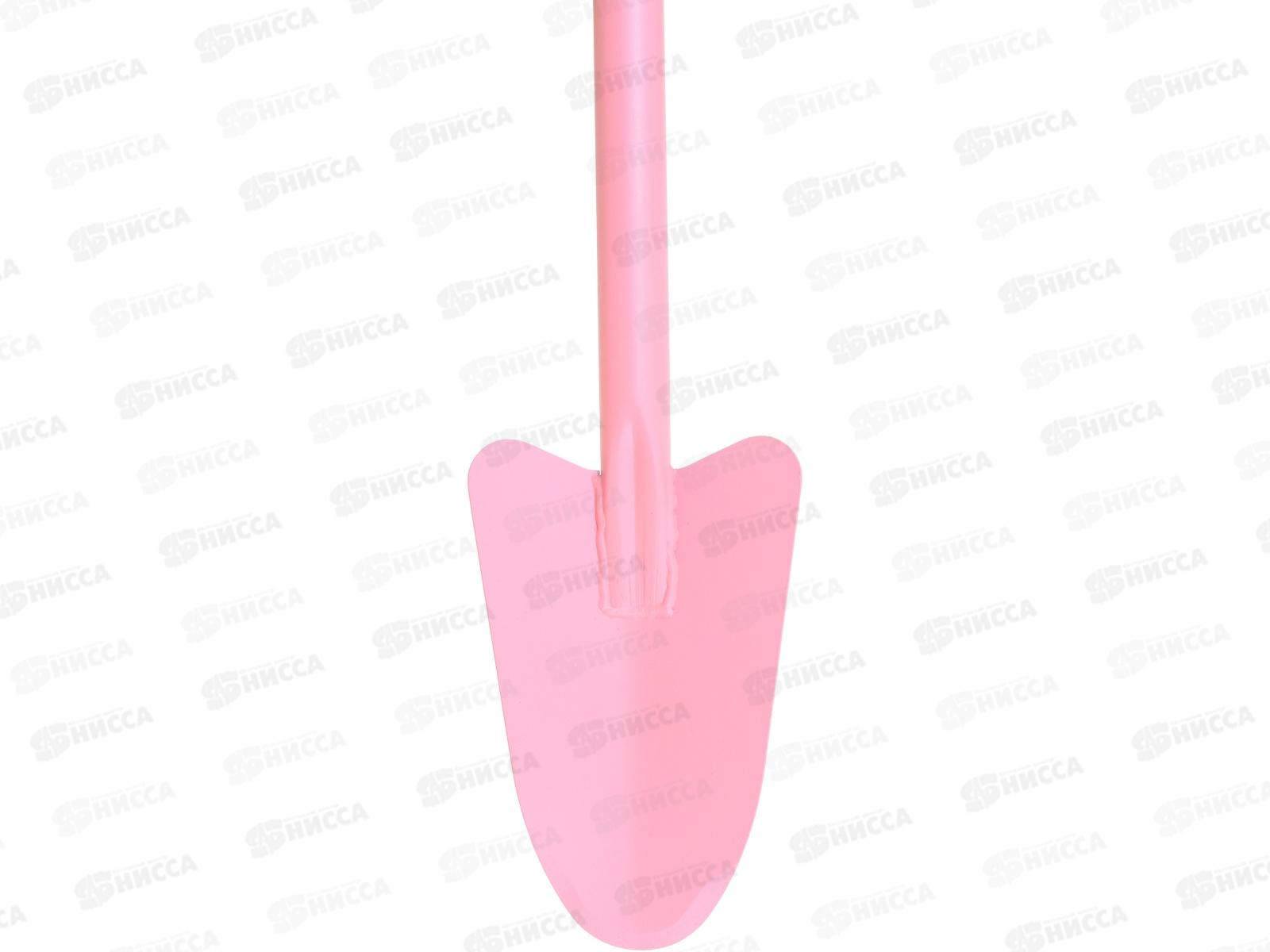 Лопата парниковая со стальным черенком (розовый) 1636