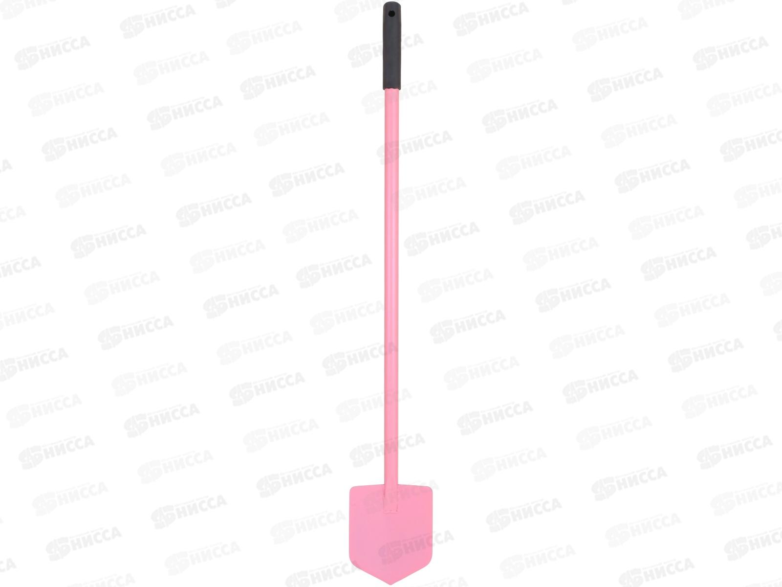 Лопата тепличная со стальным черенком (розовый) 1640