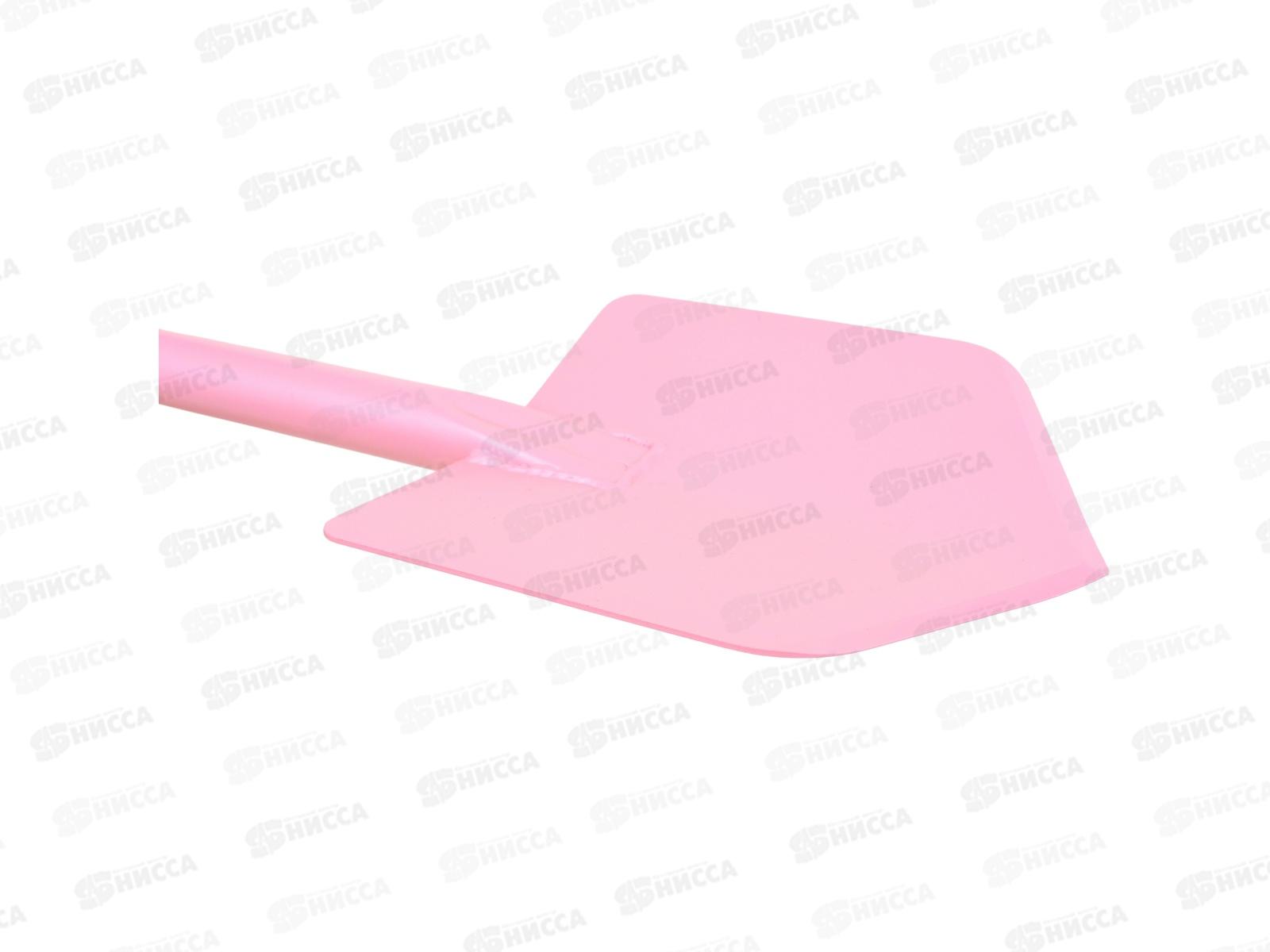 Лопата тепличная со стальным черенком (розовый) 1640