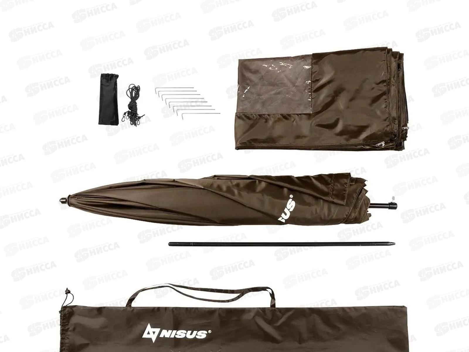 Зонт пляжный d 2,4м прямой п/закр (19/22/210D) N-240-TР NISUS, 243527