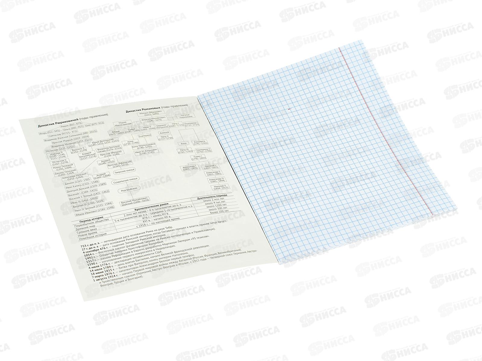 Тетрадь 48л кл. ПЛН HARDCORE История. скрепка 25040 *40