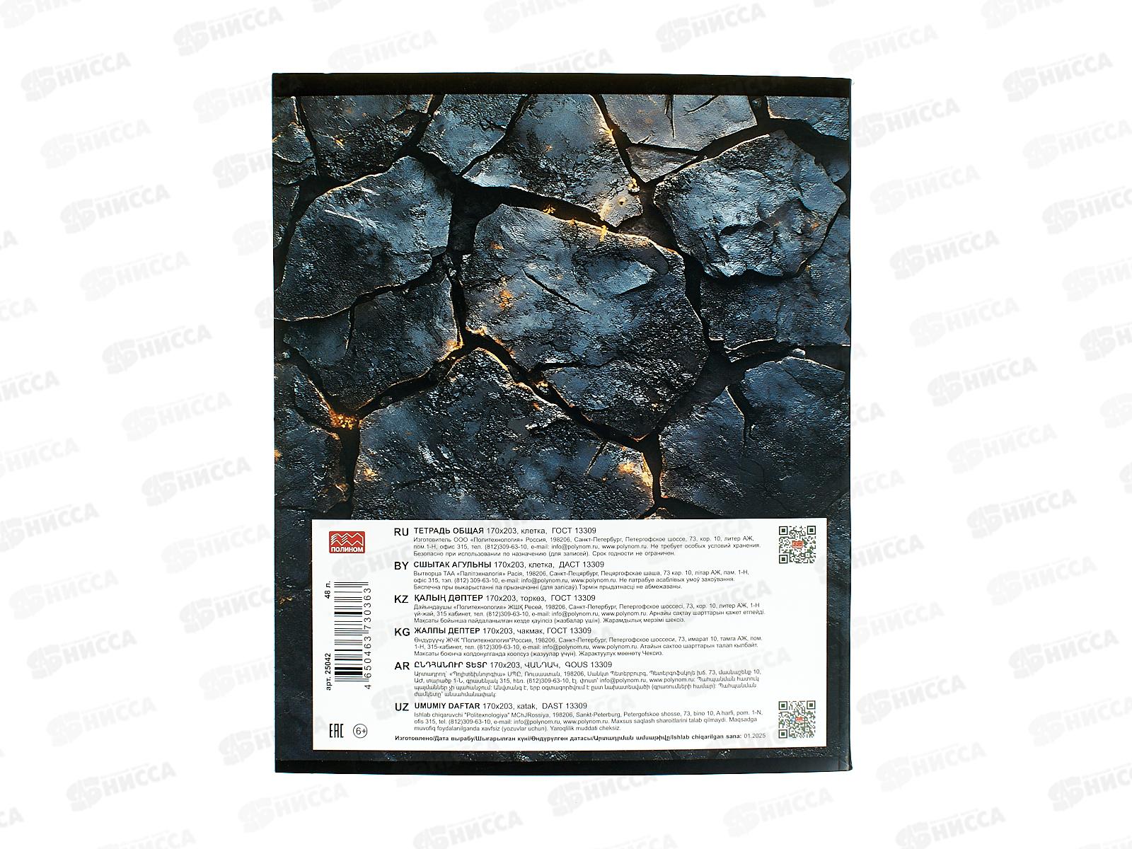 Тетрадь 48л кл. ПЛН HARDCORE Английский язык. скрепка 25042 *40