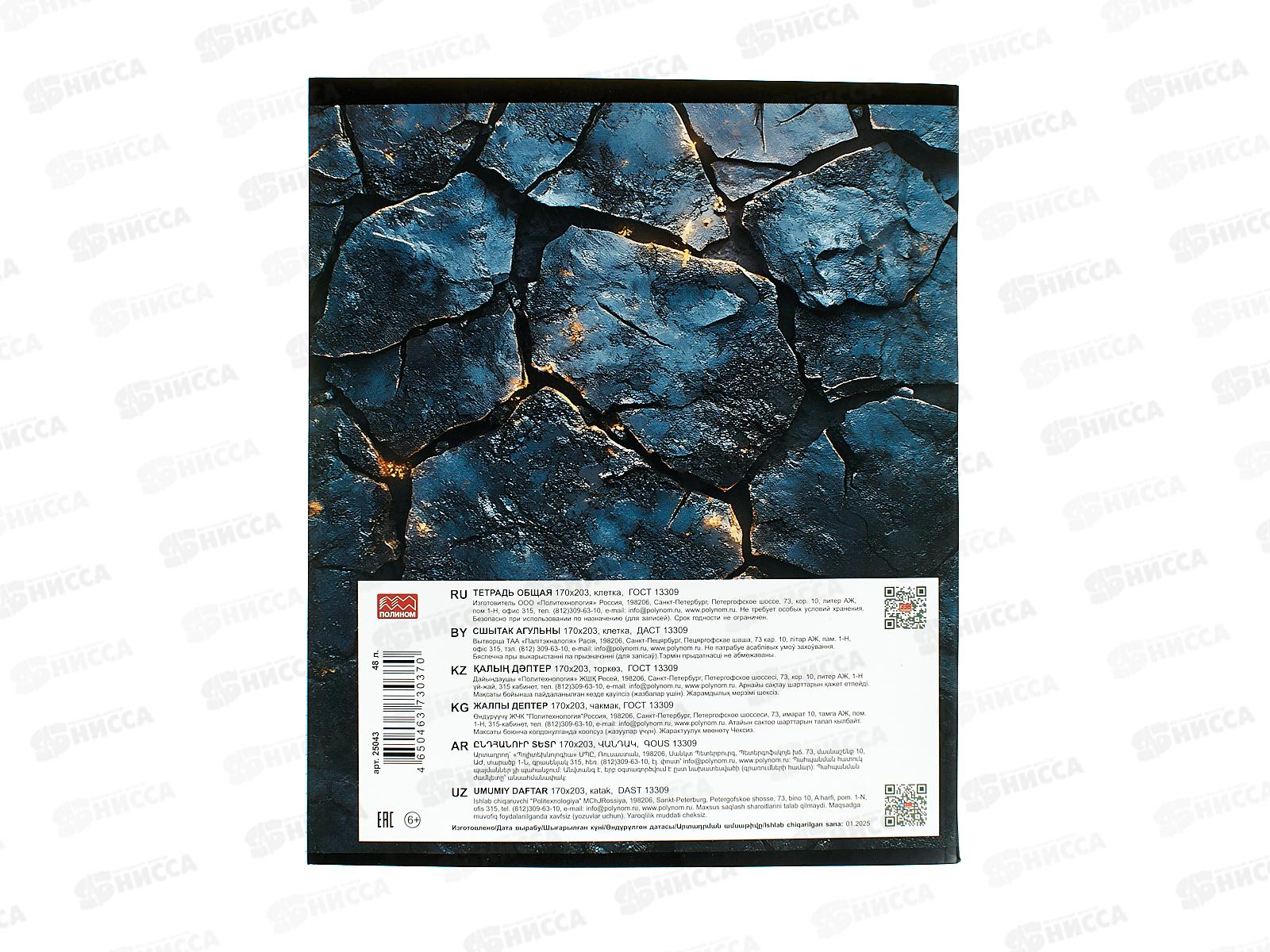 Тетрадь 48л кл. ПЛН HARDCORE Обществознание. скрепка 25043 *40