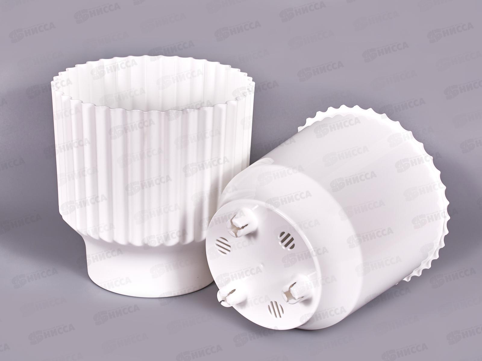 Горшок д/цветов Аркада 2,85л Белый с вкладкой, д.17 н.15,5  *9