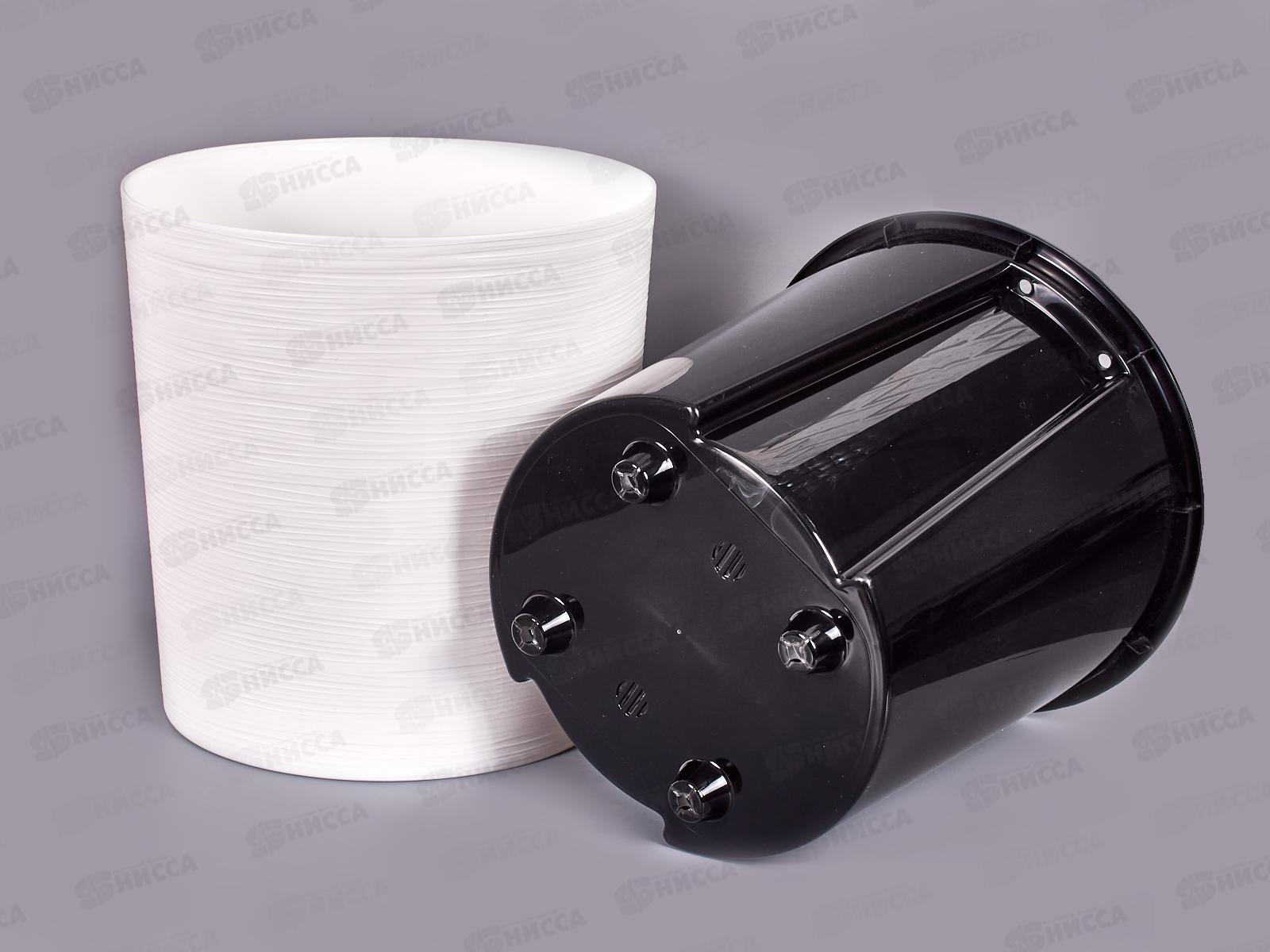 Горшок д/цветов Вега 17,2л Белый (с вкладкой) d30 h30  *4