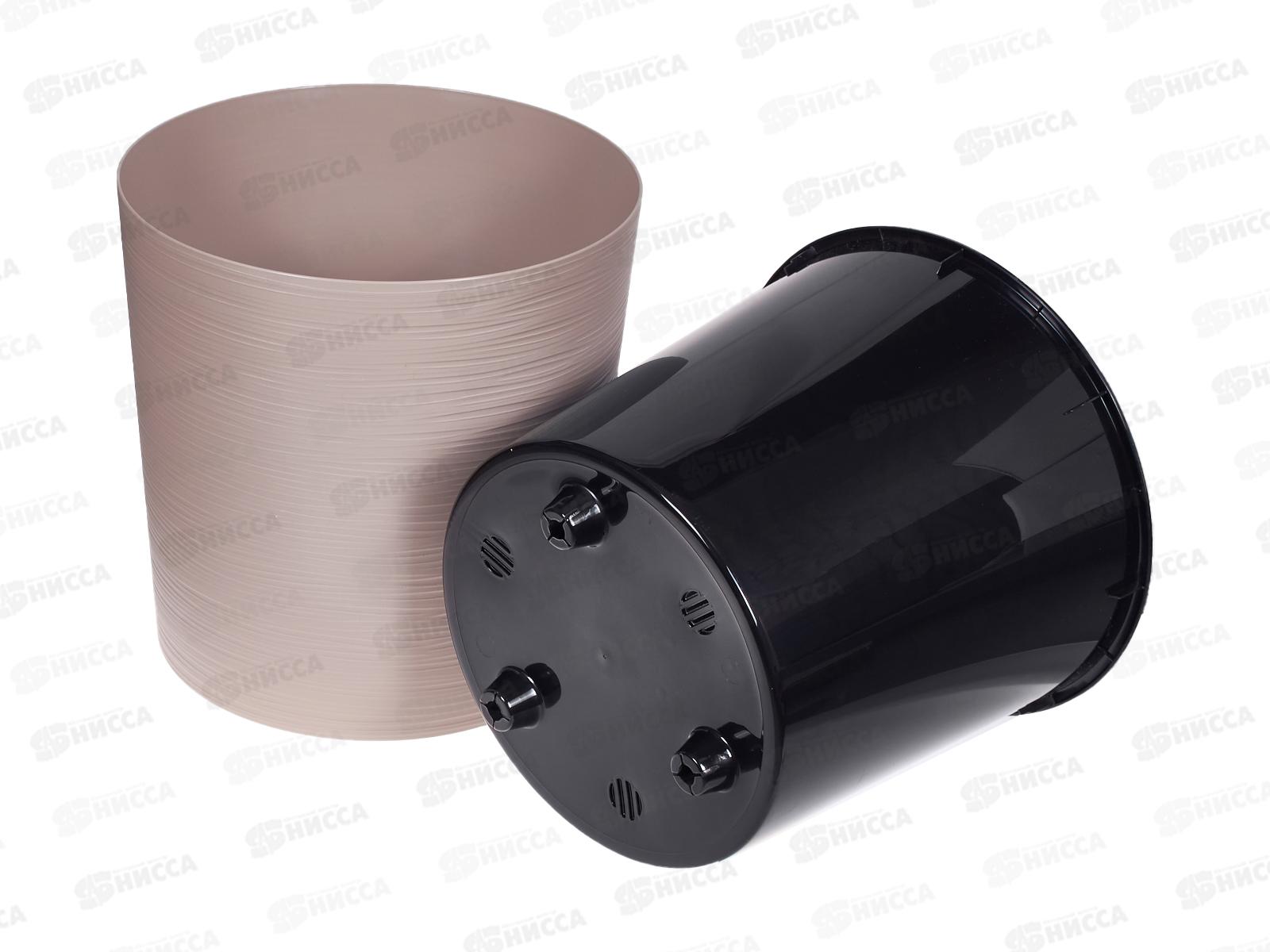 Горшок д/цветов Вега 17,2л Фраппе (с вкладкой) d30 h30  *4