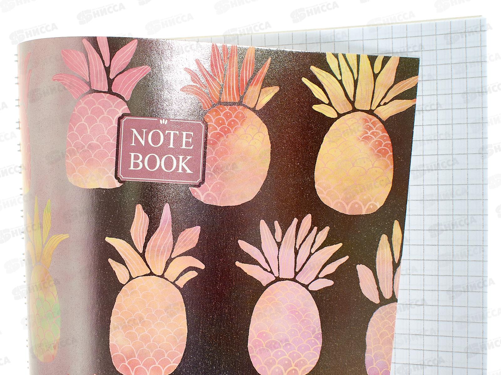 Тетрадь 48л кл. ПЛН Pink Batik, асс., мет.греб., 3219-48 *30