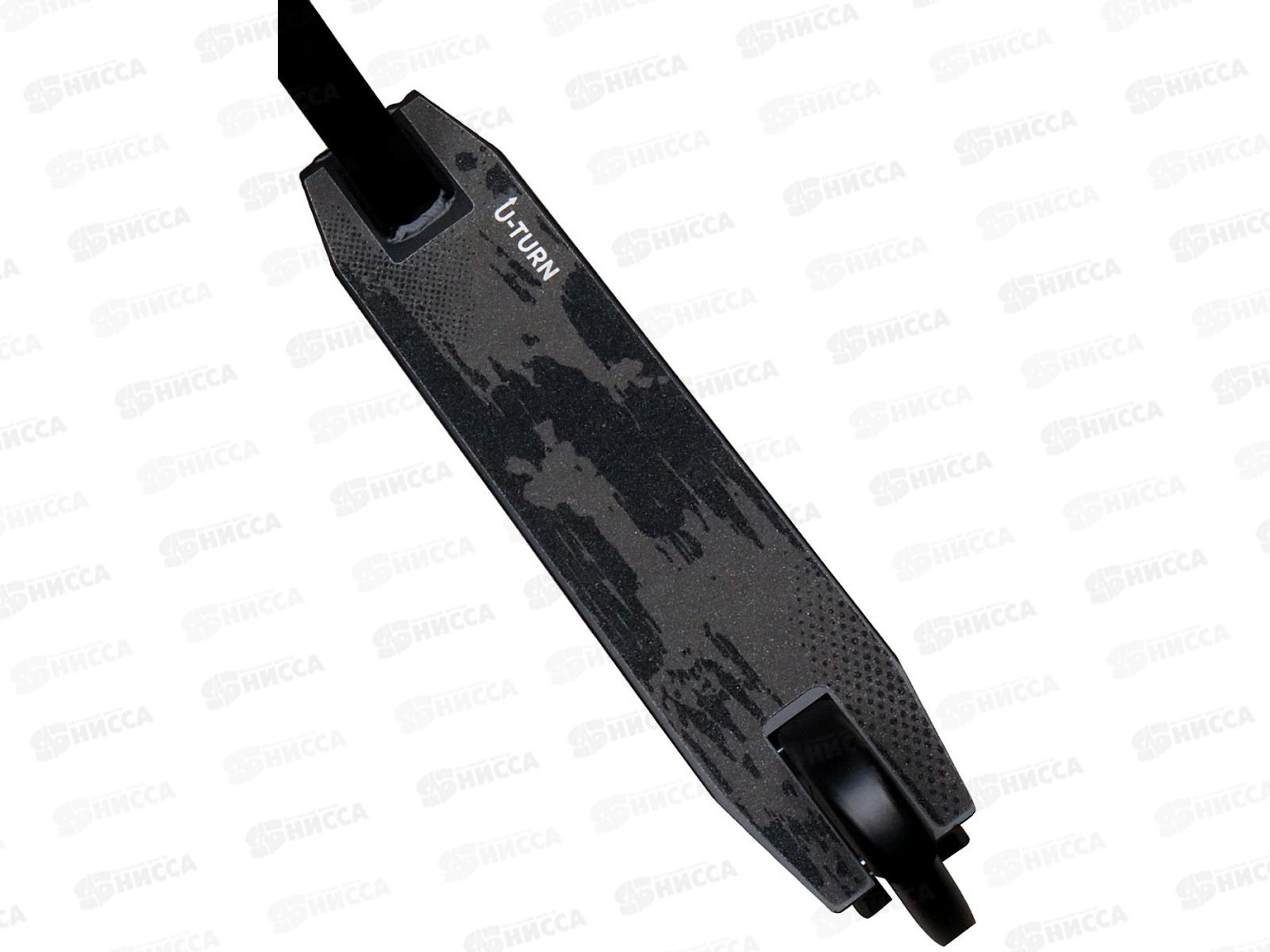 Самокат трюковой RESPECT СМК-5606 (65х10х85) 80кг, черный с фиолет. *4