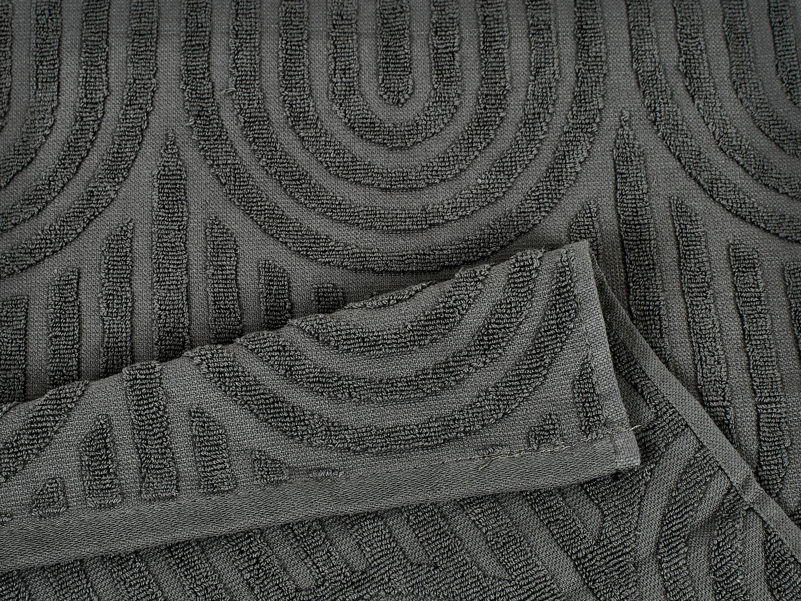 Полотенце махровое 70*130 LuxoR Аркадия темно-серый