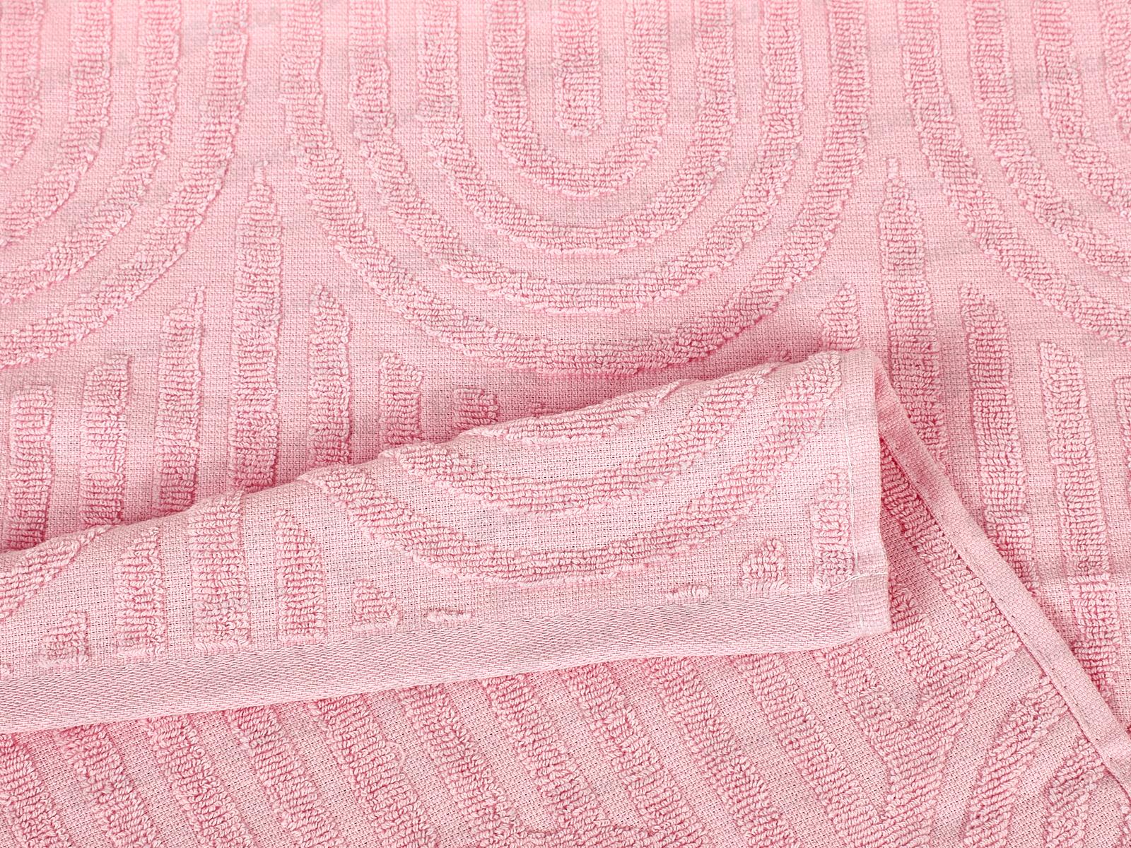 Полотенце махровое 70*130 LuxoR Аркадия розовый