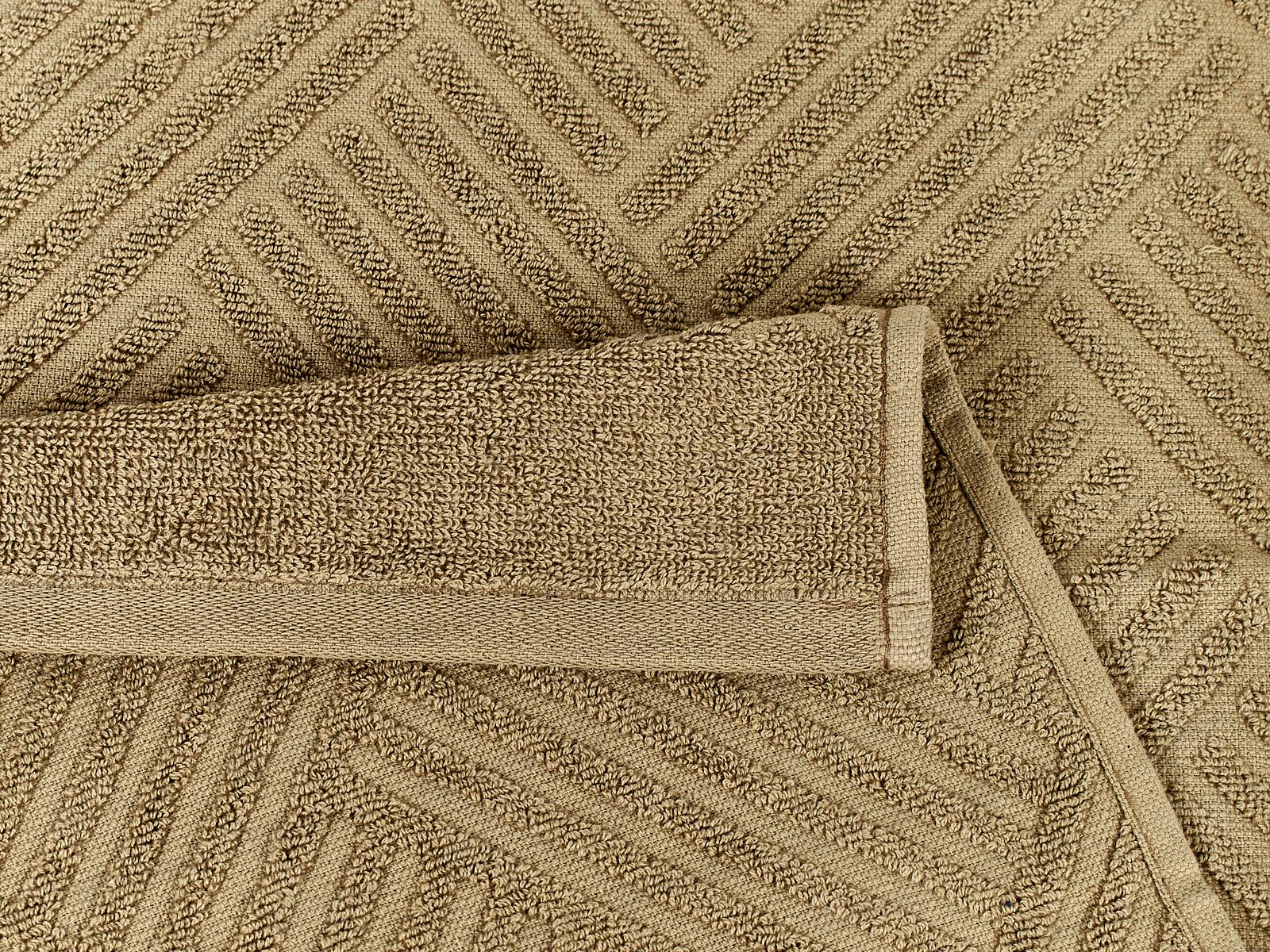 Полотенце махровое 30*60 LuxoR Брейд капучино