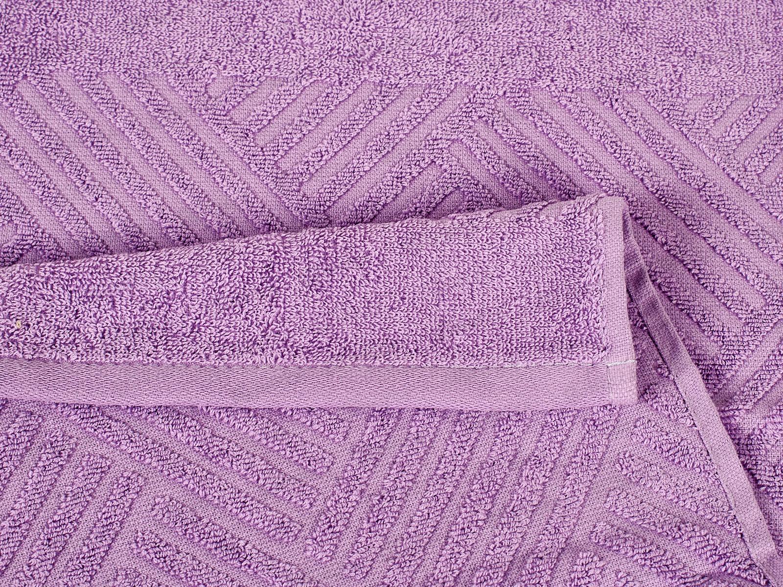 Полотенце махровое 30*60 LuxoR Брейд сиреневый