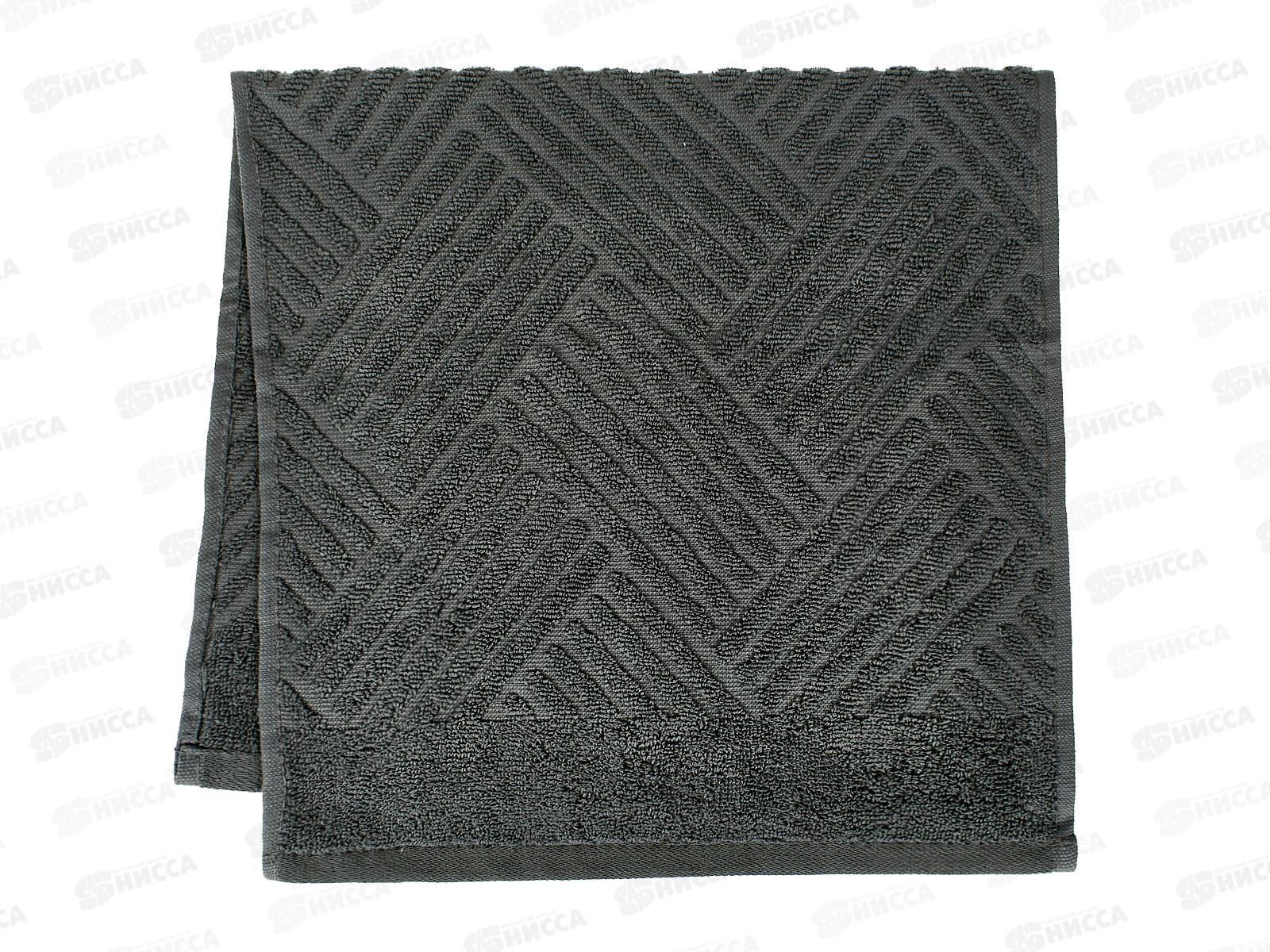 Полотенце махровое 30*60 LuxoR Брейд темно-серый