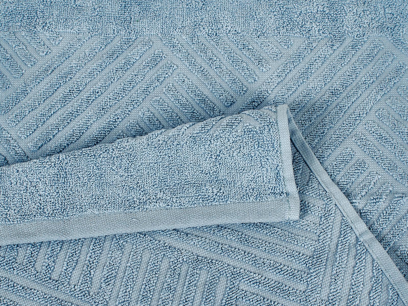 Полотенце махровое 30*60 LuxoR Брейд серо-голубой