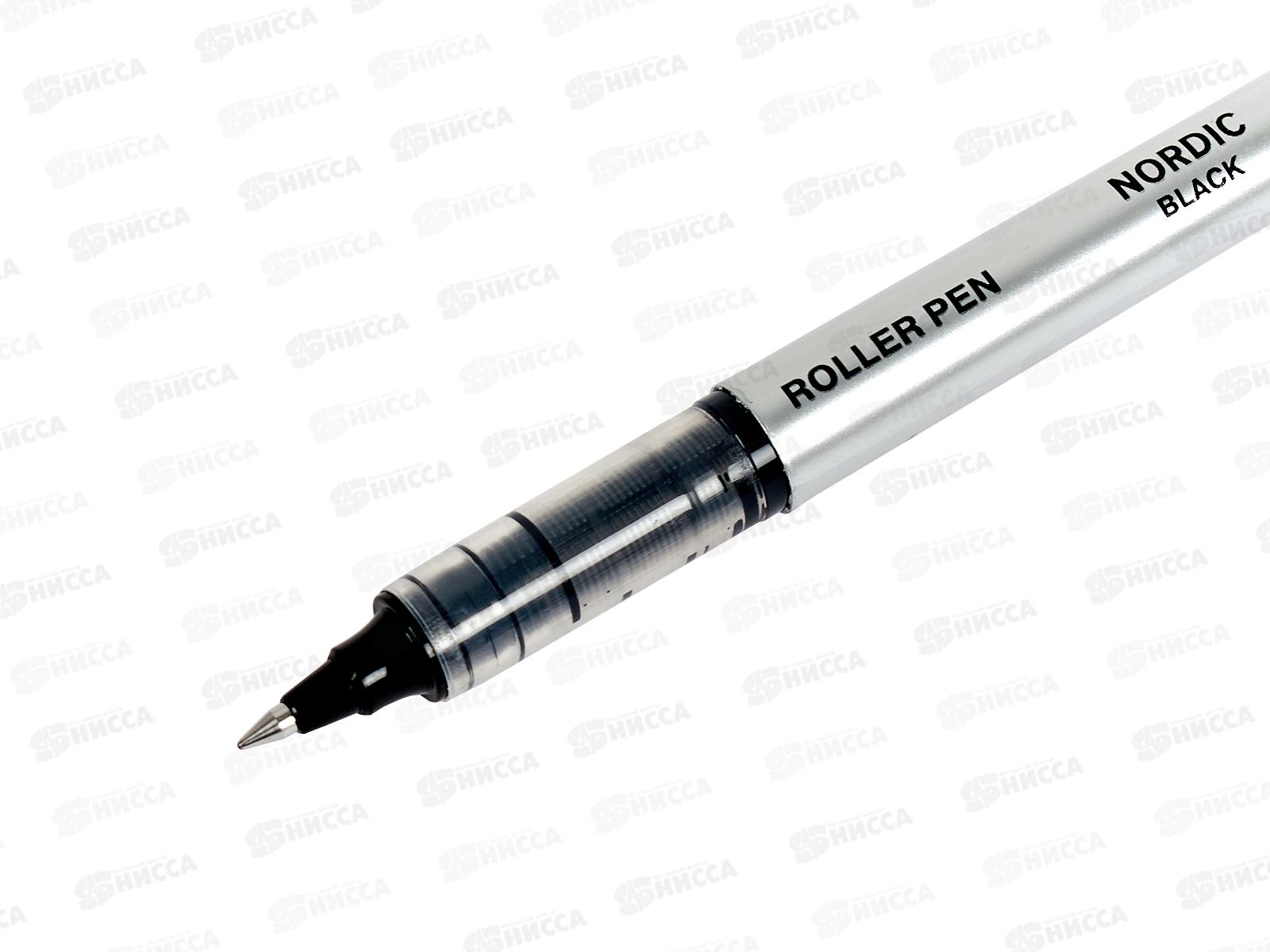 Ручка-роллер Nordic чёрная, 0.5мм М-5811-71 *12