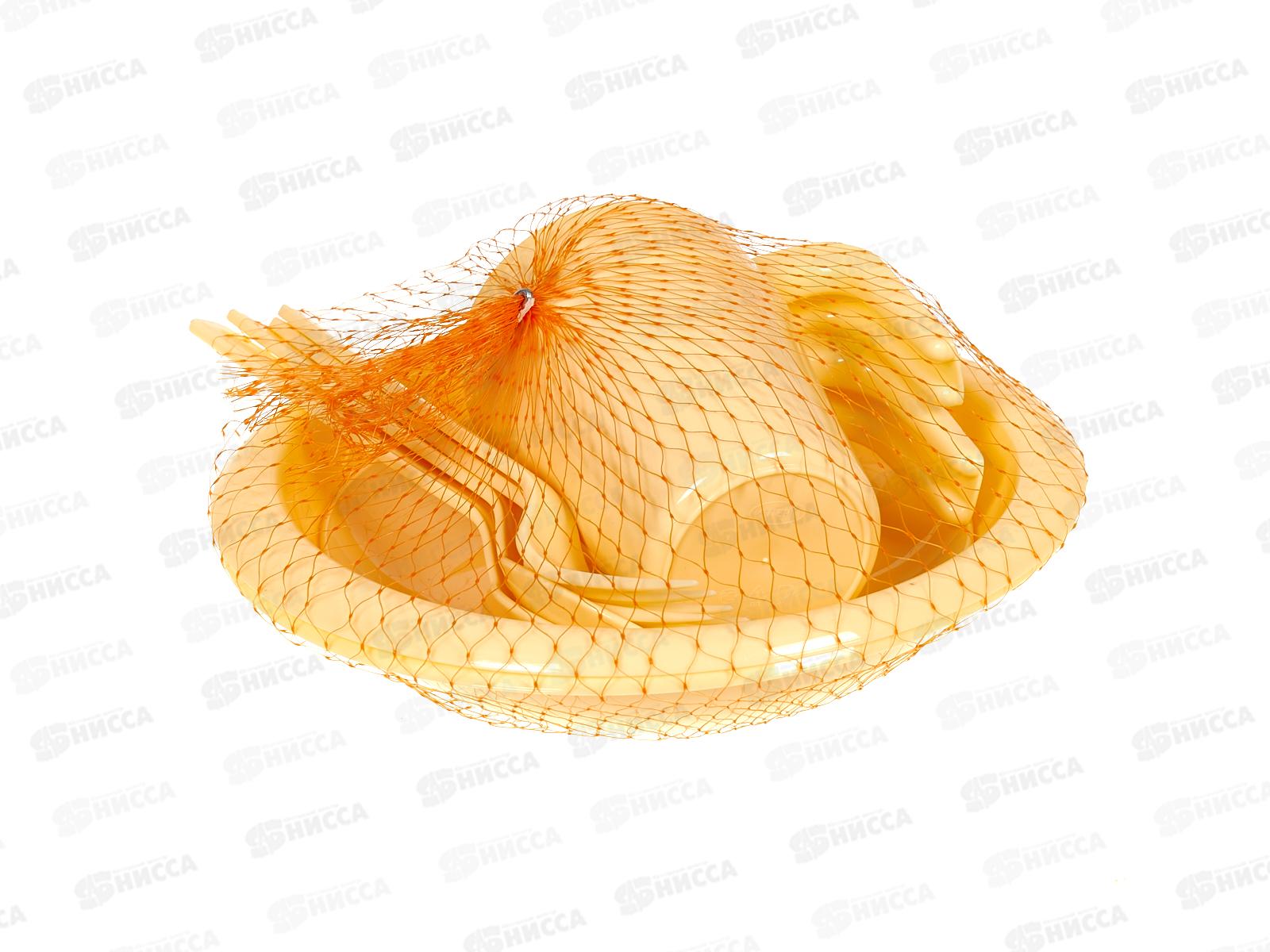 Набор дачный 2 персоны бежевый *9  ИНТ