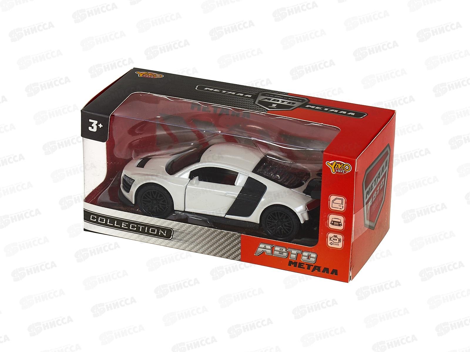 Машинка металл 1:36 (12,2х5,2х3,6см) микс, М1523-10А-1 в коробке